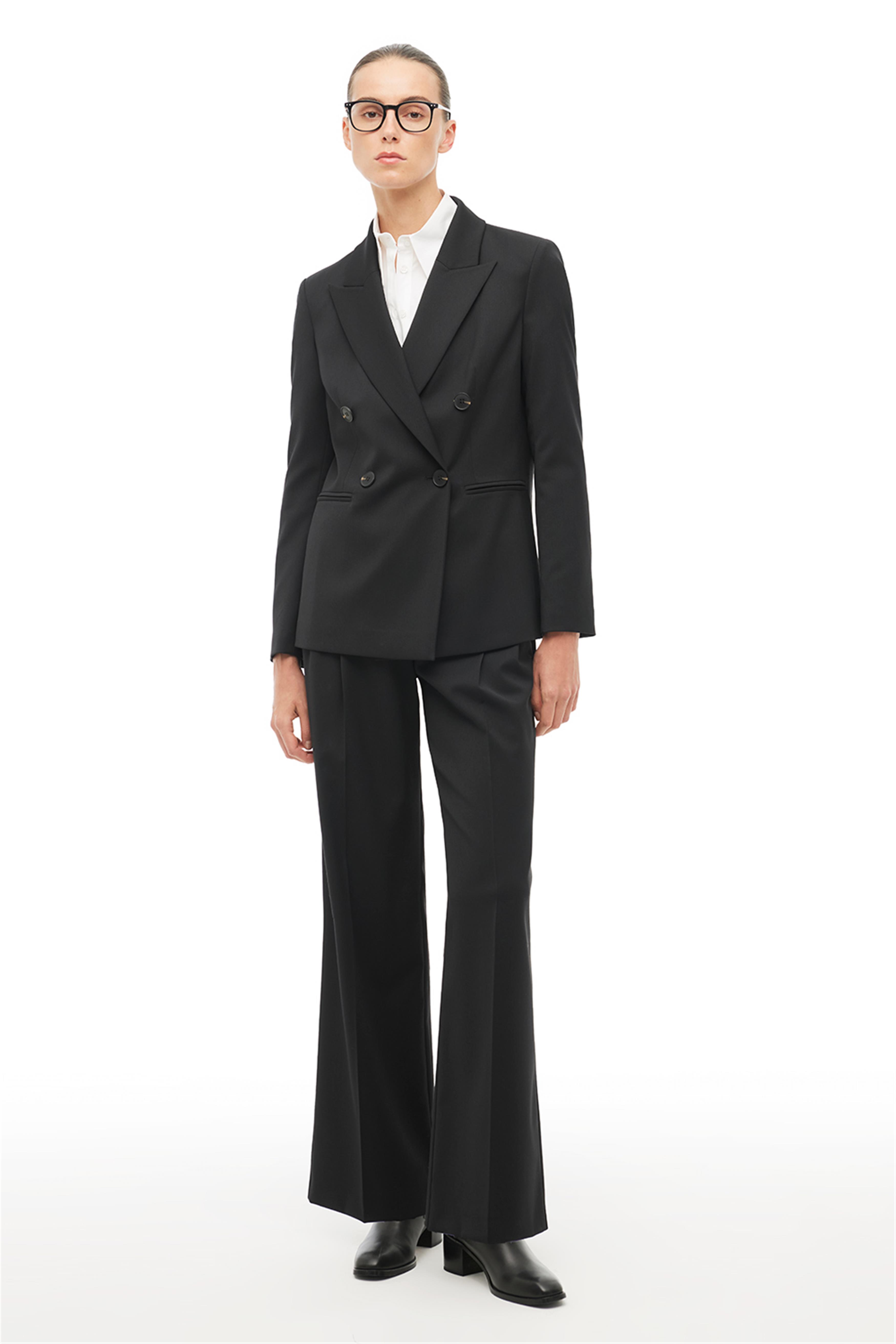 Siyah Kırlangıç Yaka Ceket