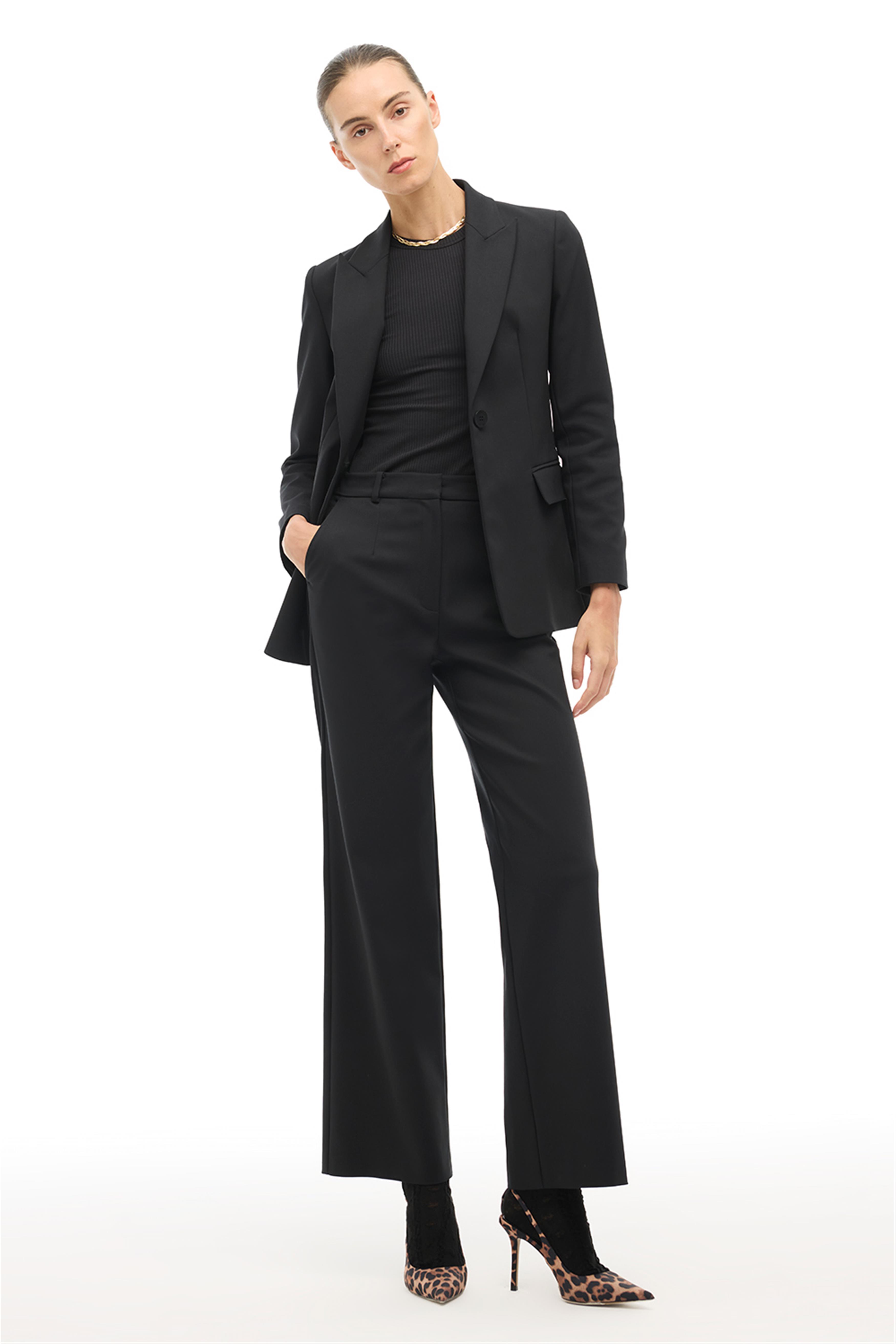 Siyah Klasik Yaka Ceket