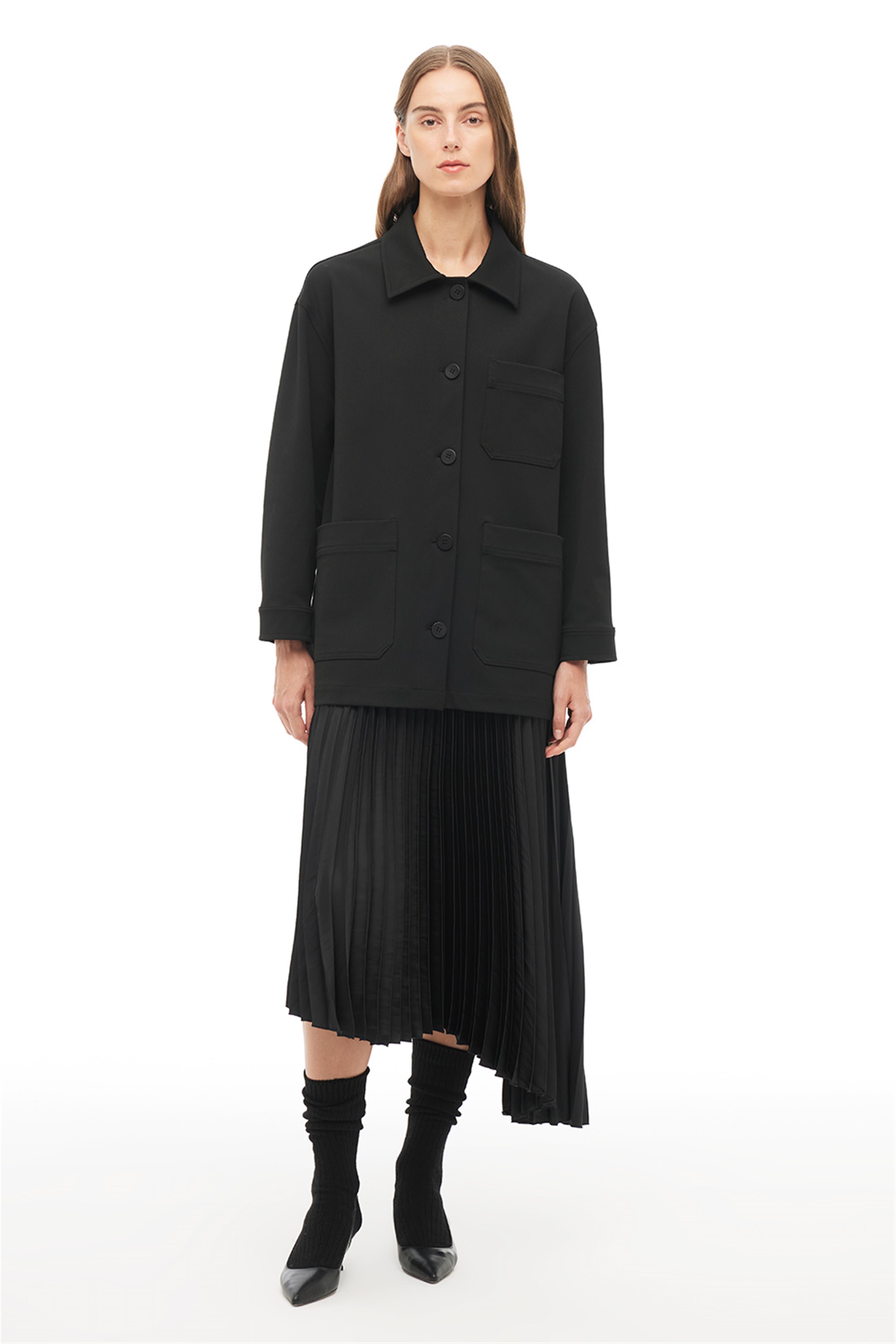 Siyah Klasik Yaka Ceket