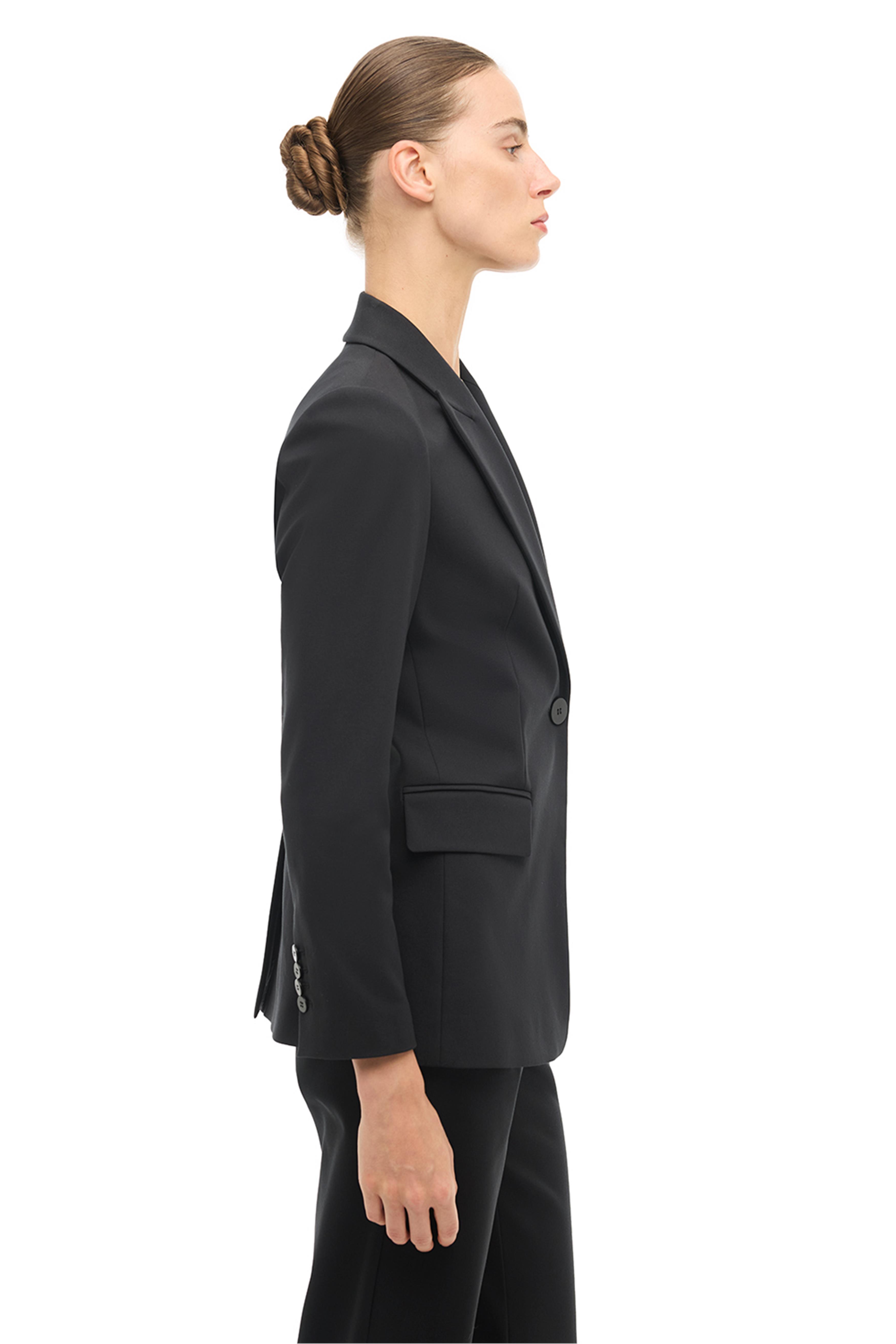 Siyah Klasik Yaka Ceket