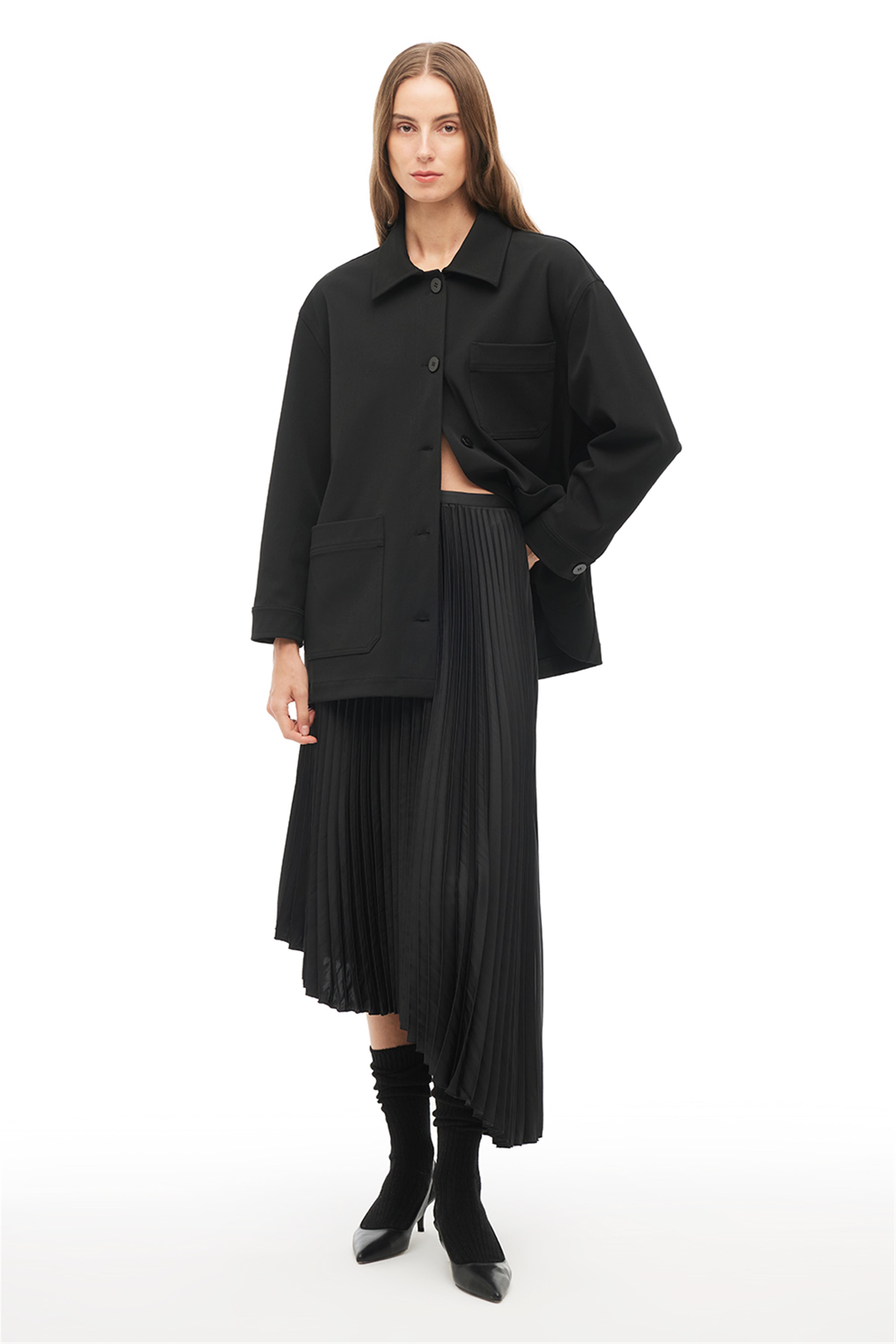 Siyah Klasik Yaka Ceket