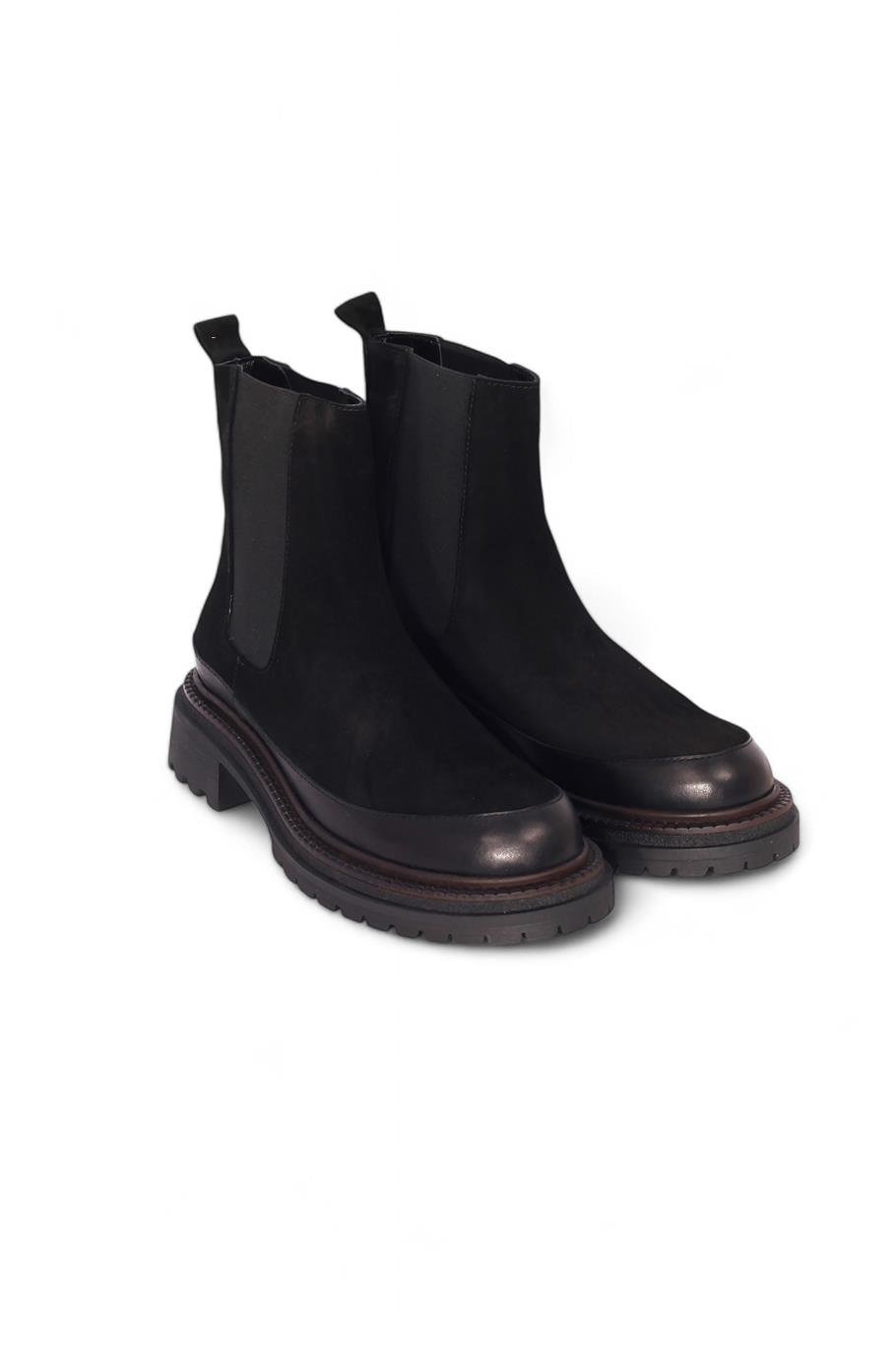 Siyah Süet Bilekte Bot