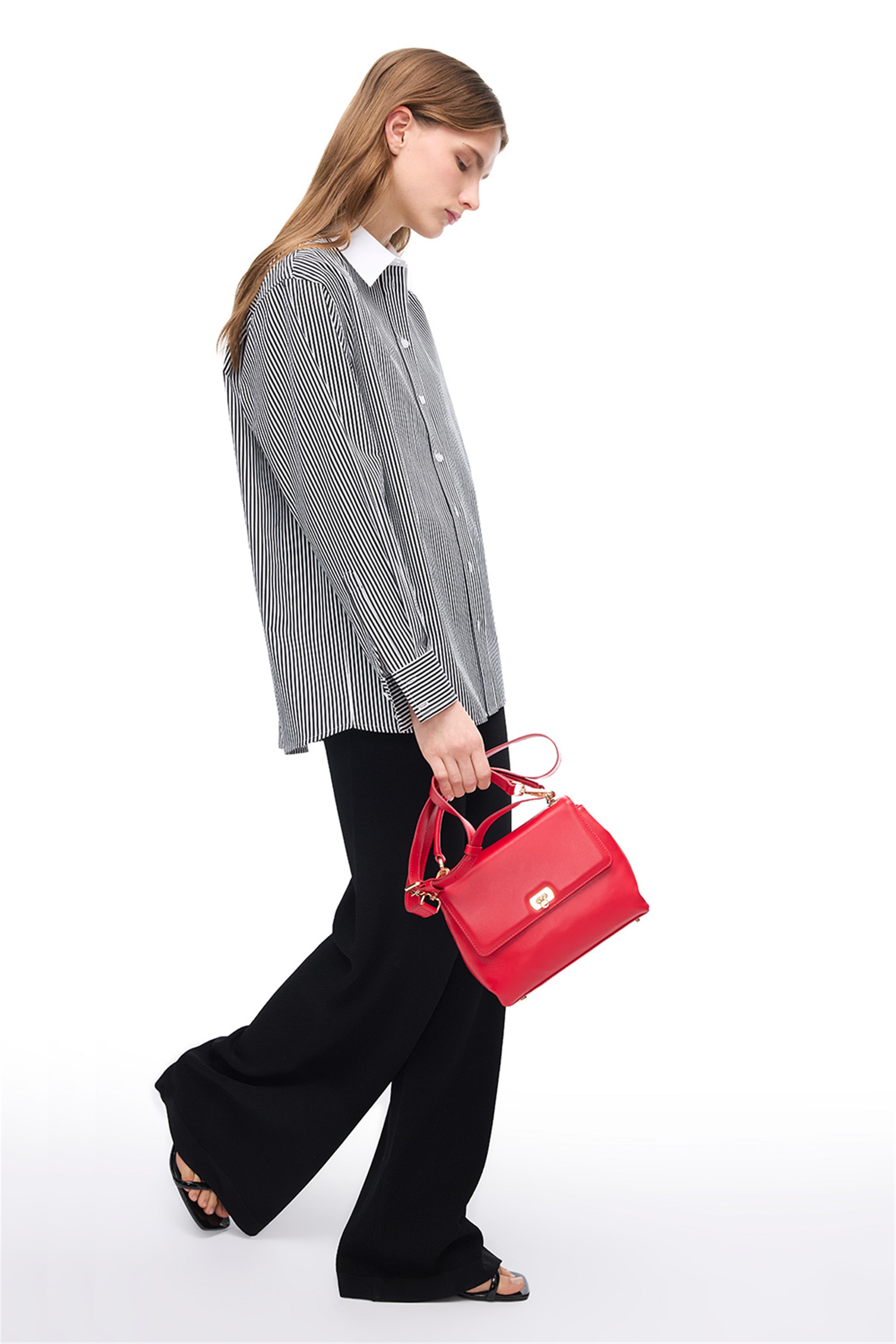 Siyah Triko Palazzo Pantolon