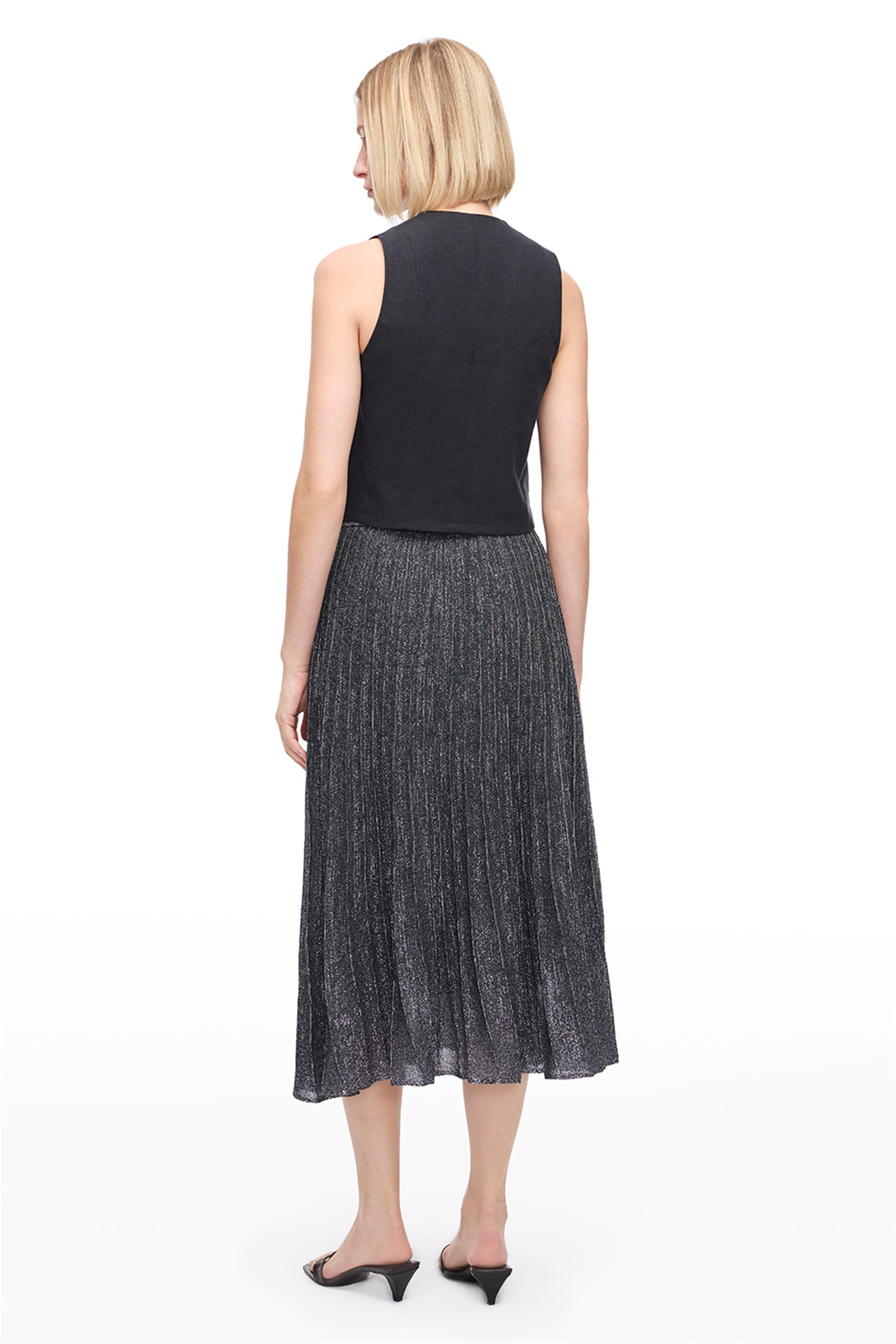 Siyah Triko Pilise Etek