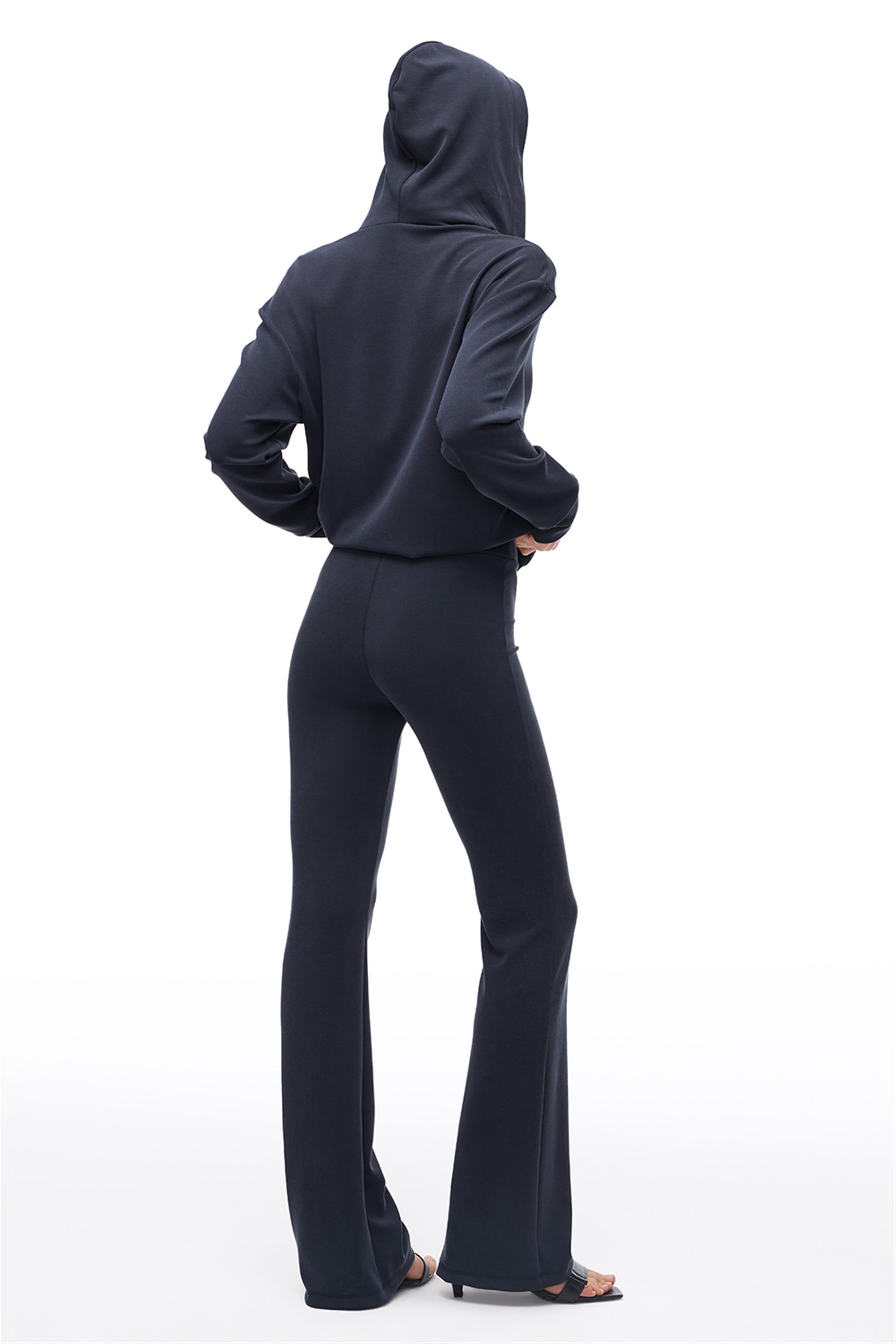 Siyah Yüksek Bel Geniş Paça Pantolon