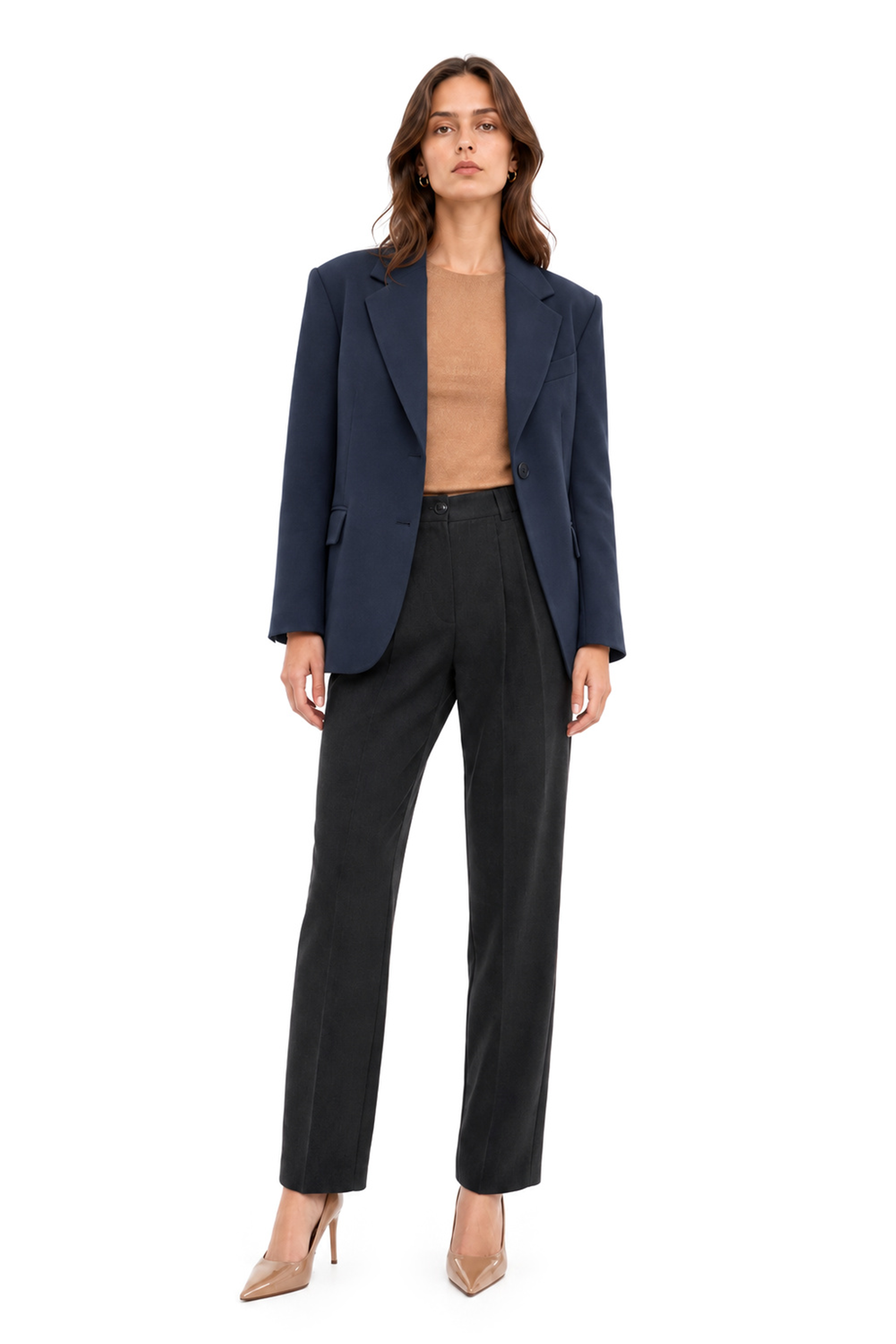 Tek Düğmeli Klasik Blazer Ceket
