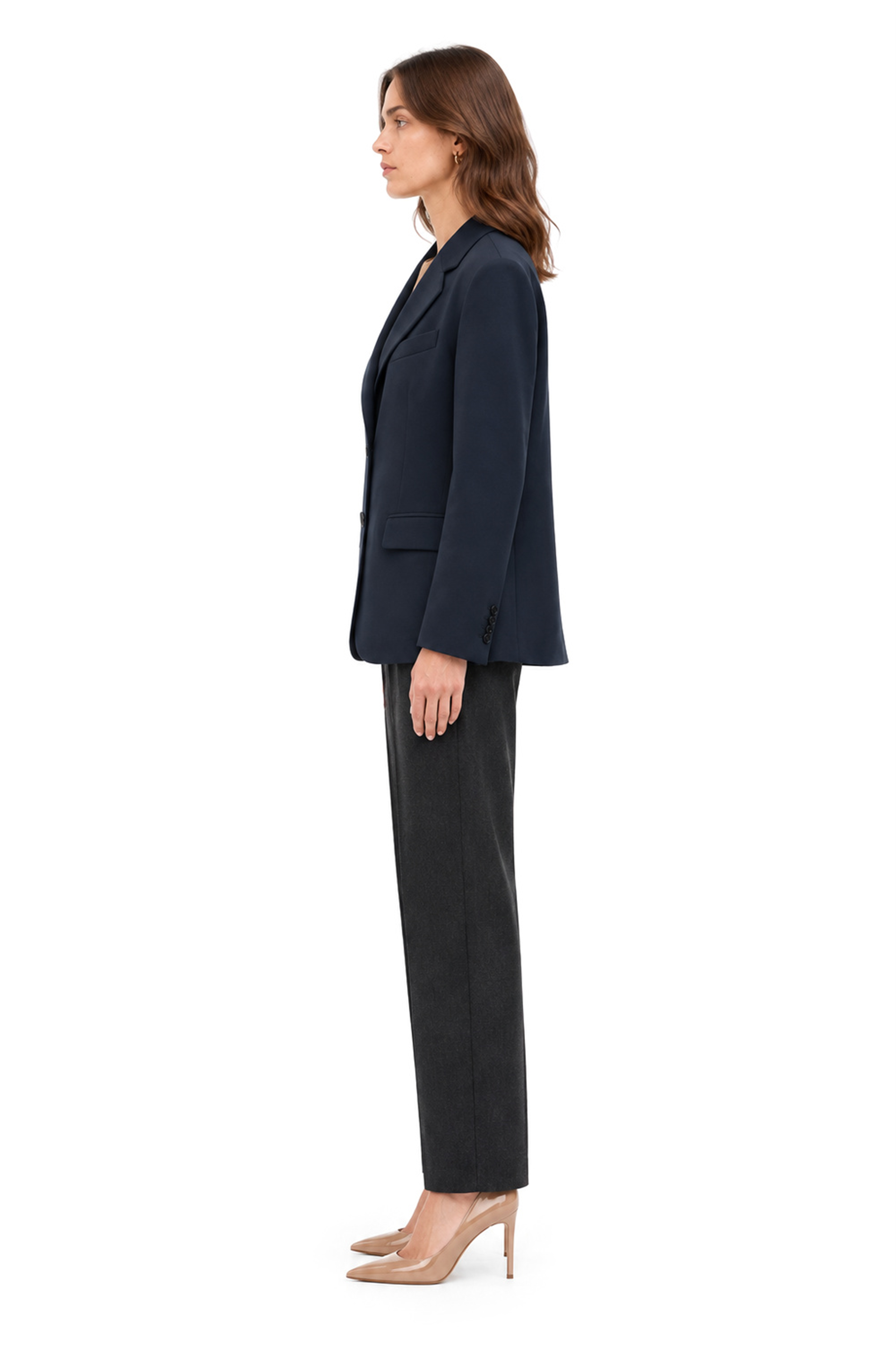 Tek Düğmeli Klasik Blazer Ceket