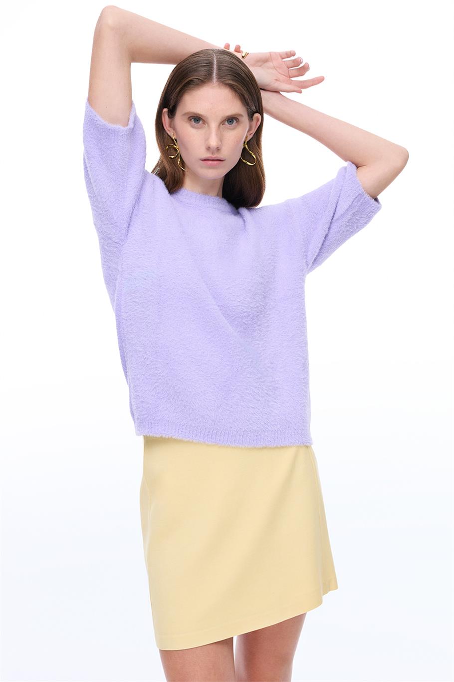 Vanilya Orta Bel Diz Üstü Etek