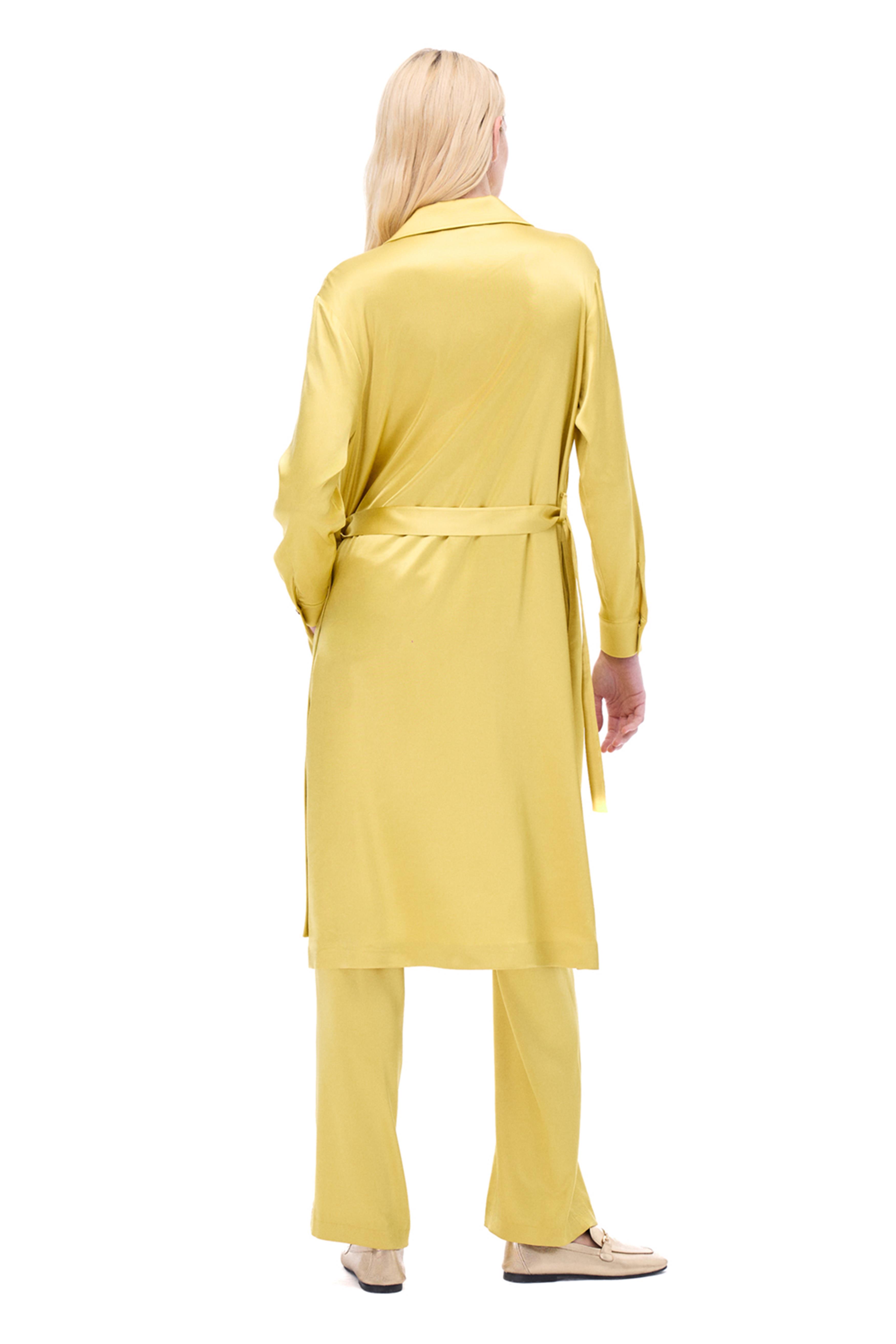 Wonder Midi Boy Takma Kol Yağ Yeşili Renk Elbise