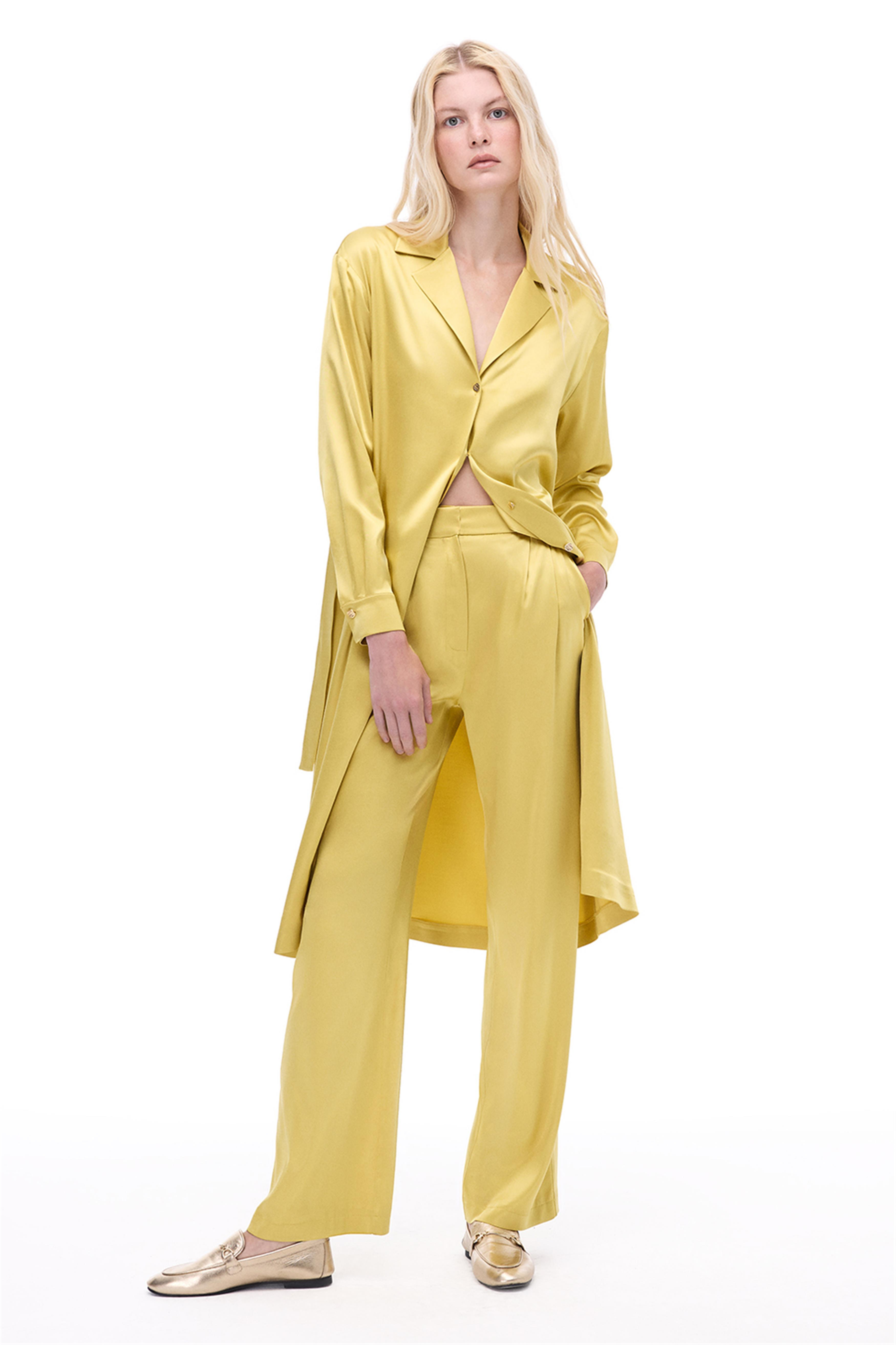 Wonder Midi Boy Takma Kol Yağ Yeşili Renk Elbise