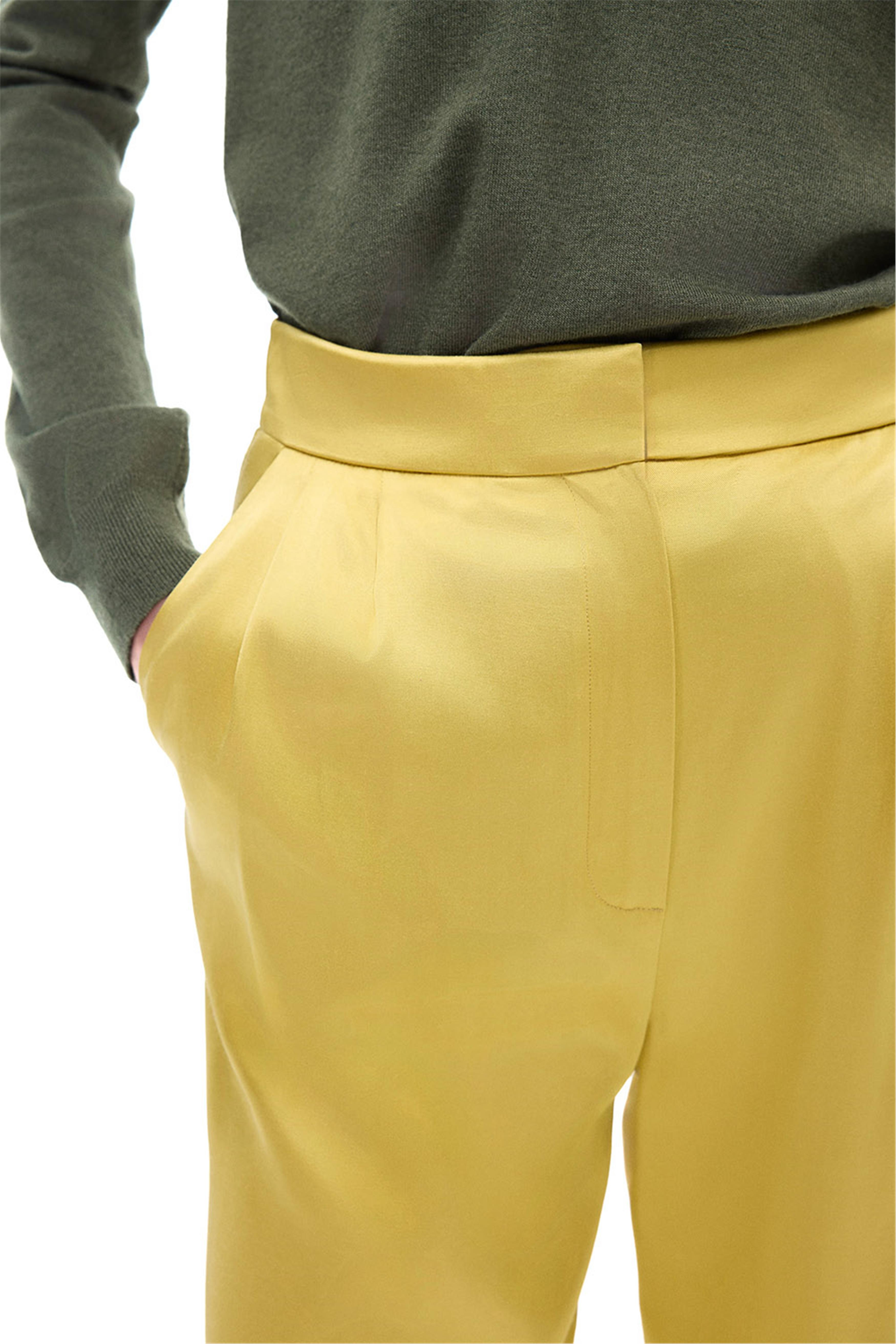 Wonder Regular Fit Yağ Yeşili Renk Kadın Pantolon