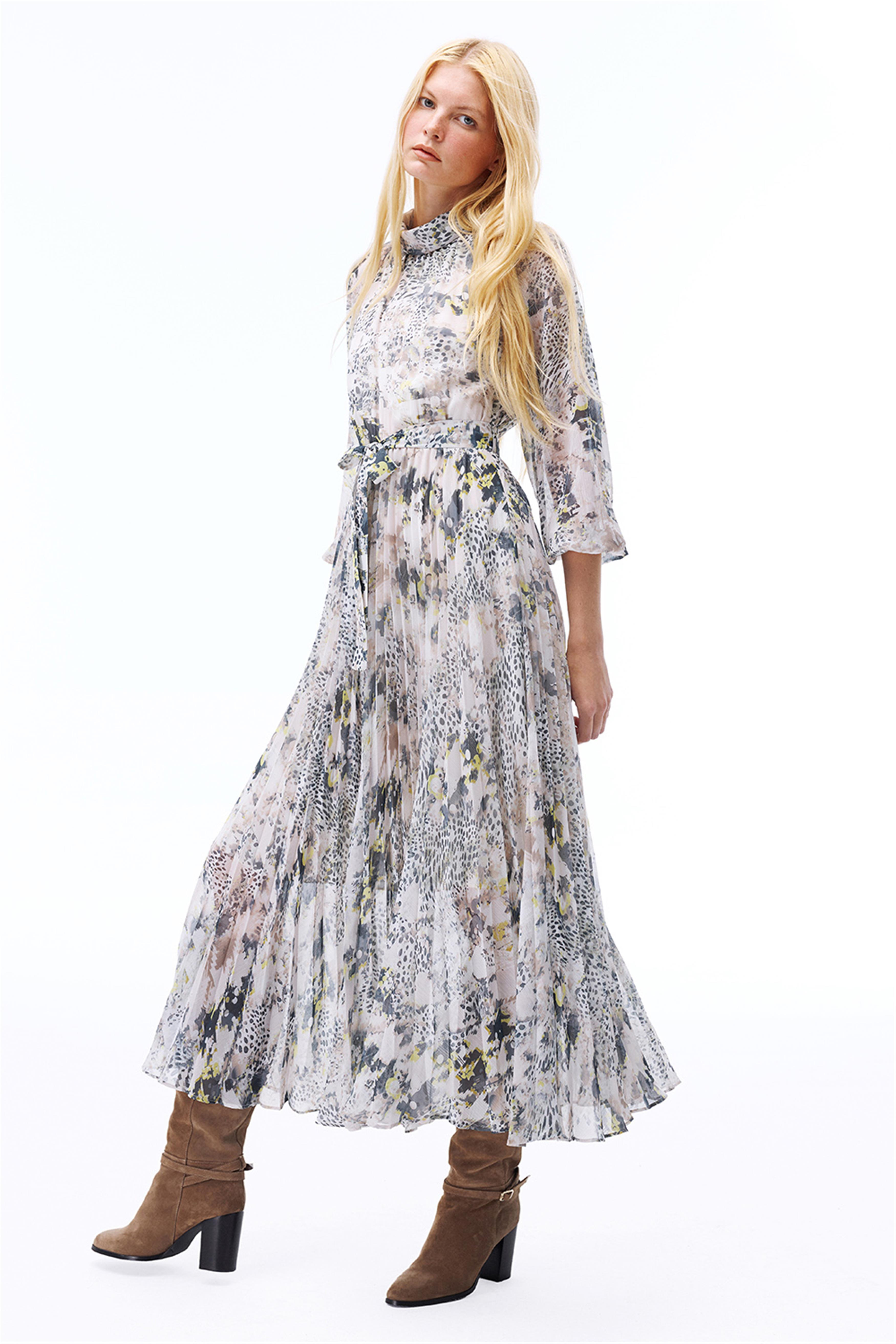 Yoryu Mini Boy Takma Kol Çok Renkli Elbise