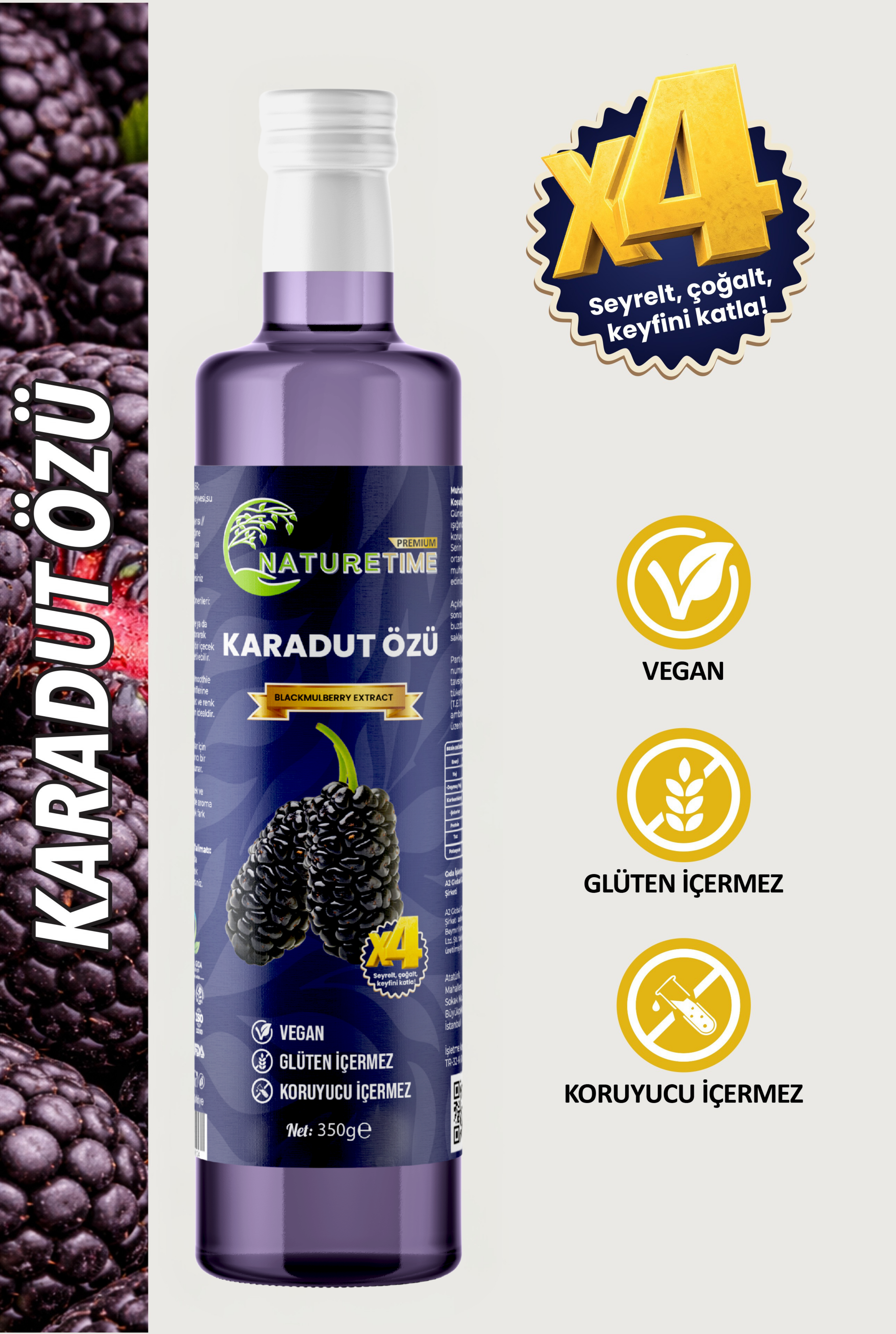 Karadut Özü 350 gr