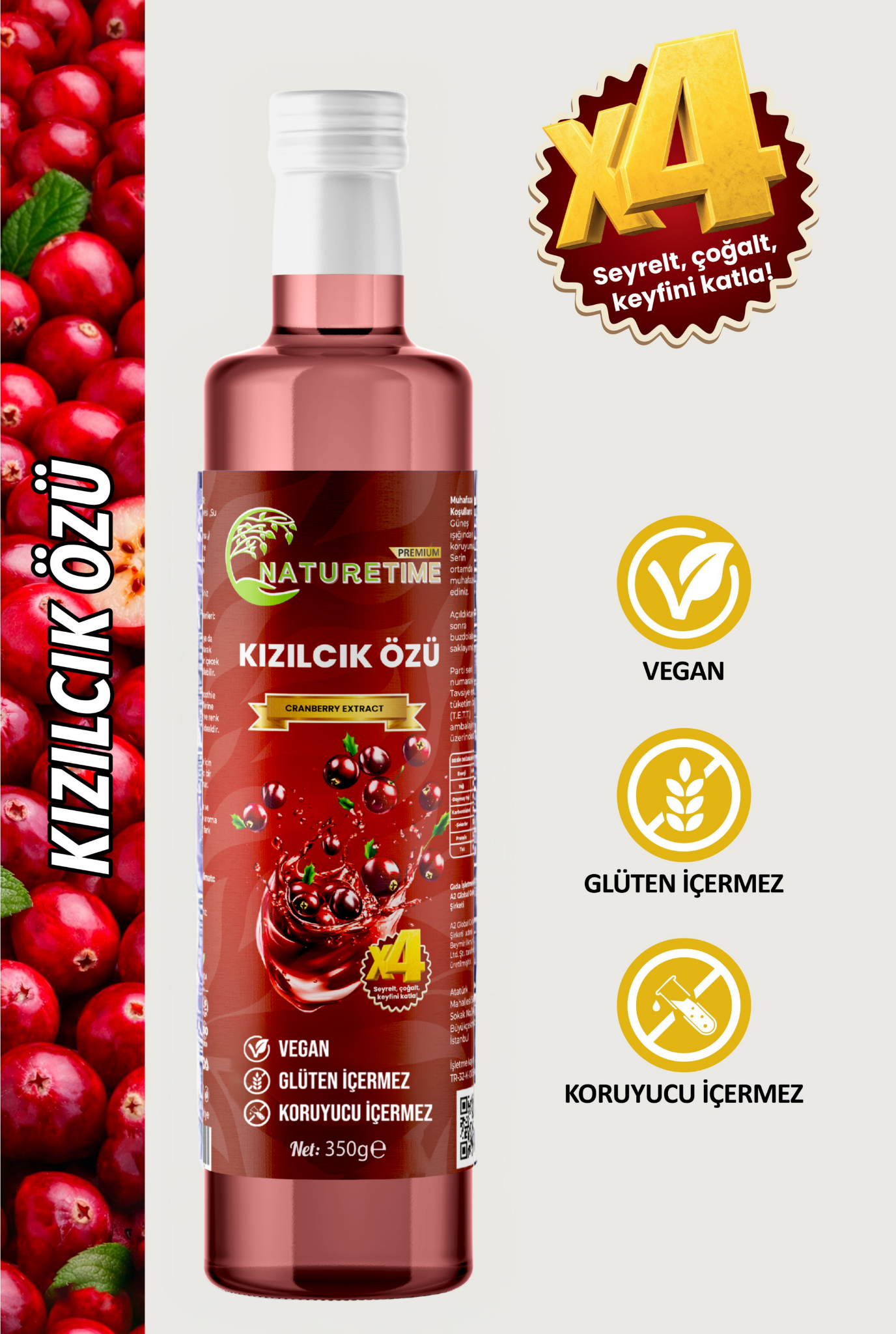Kızılcık Özü 350 gr