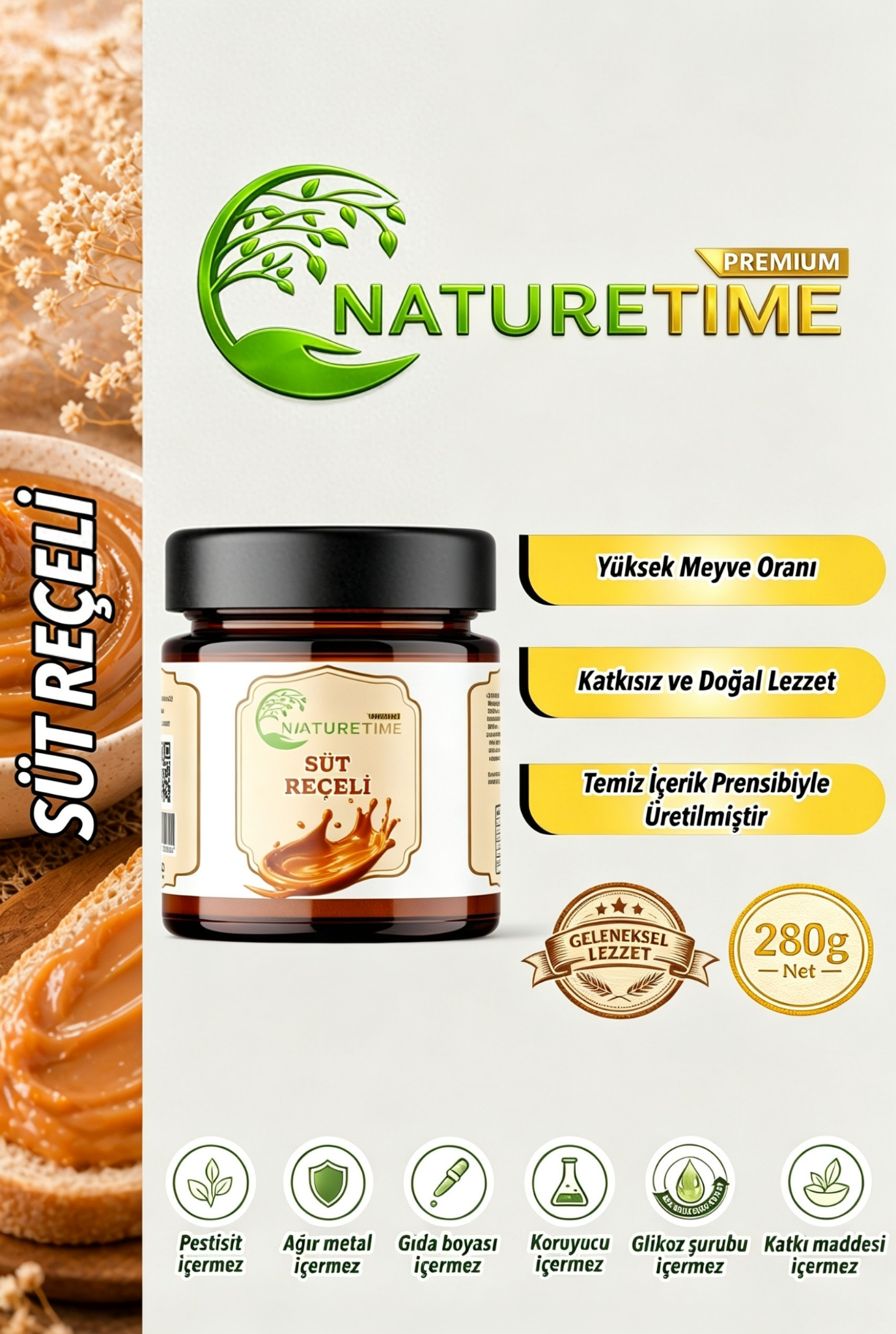 Süt Reçeli 280 Gr
