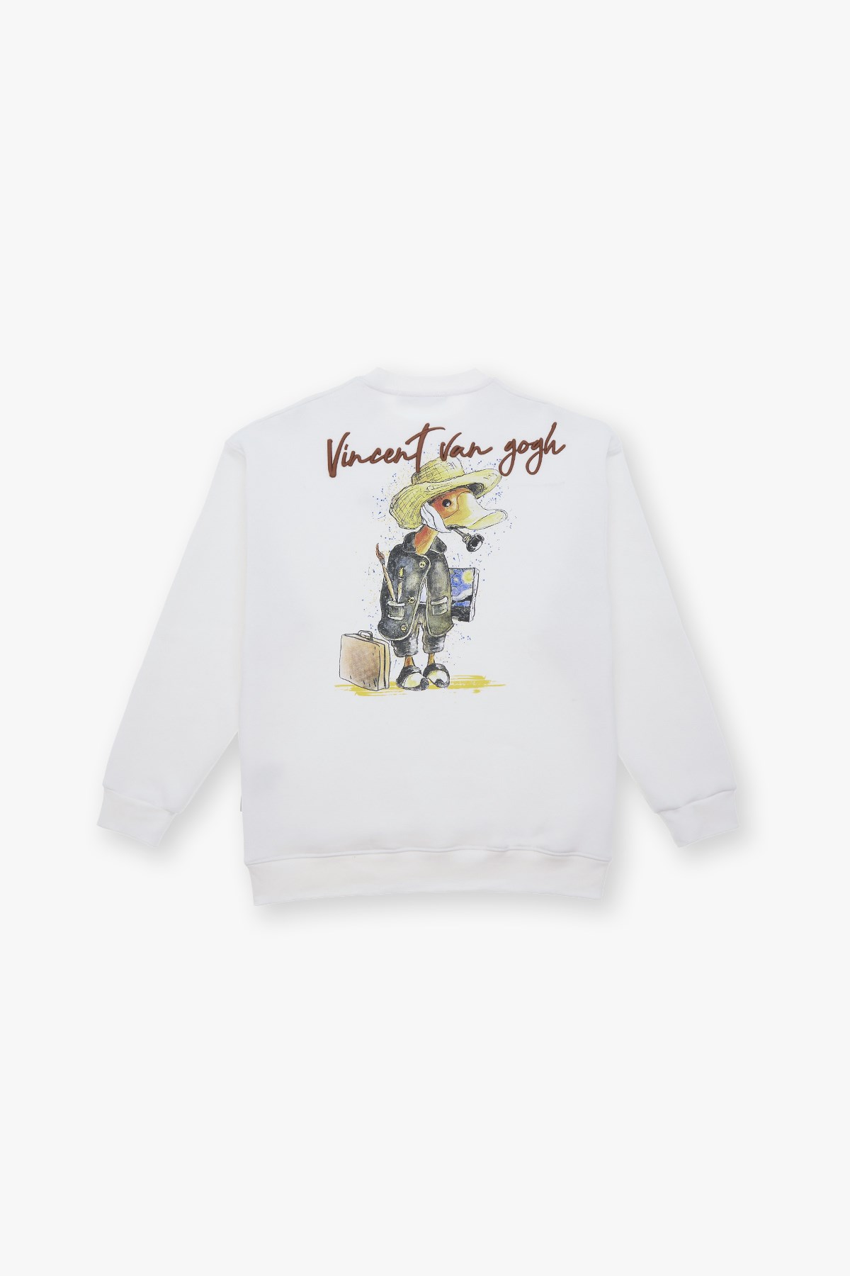 Art Nomad Oversize Sweatshirt Erkek Ekru