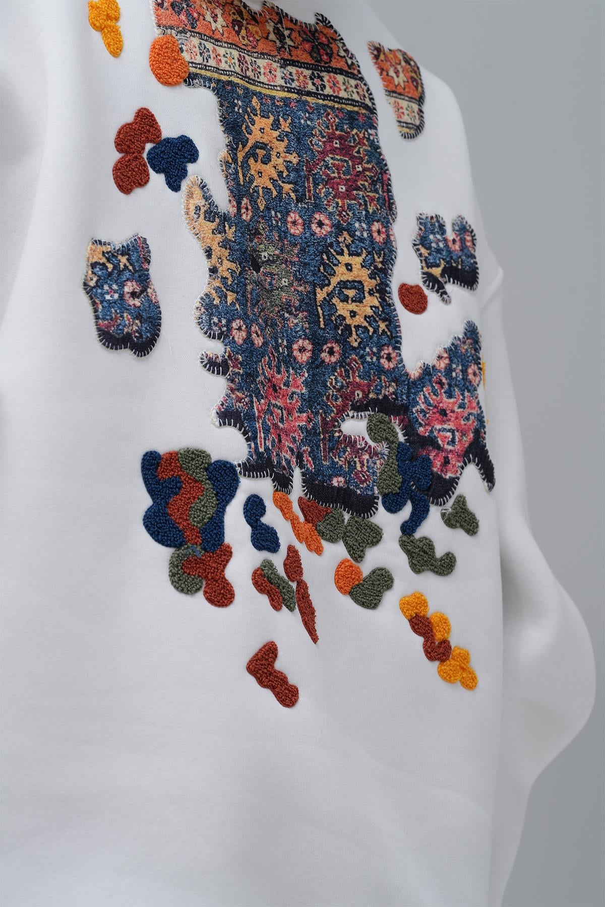 Authentic Oversize Sweatshirt Erkek Taş
