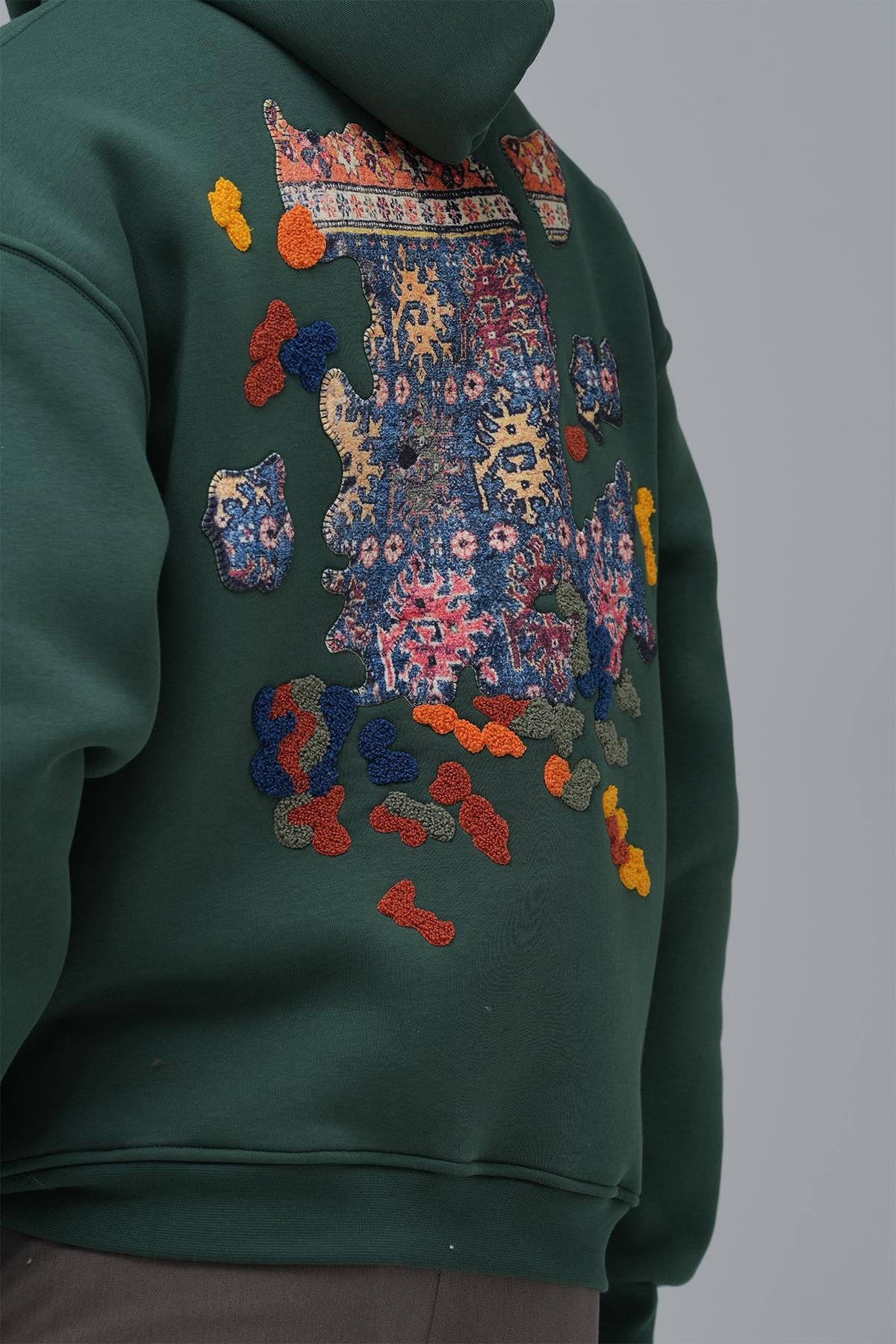 Authentic Oversize Sweatshirt Erkek Yeşil