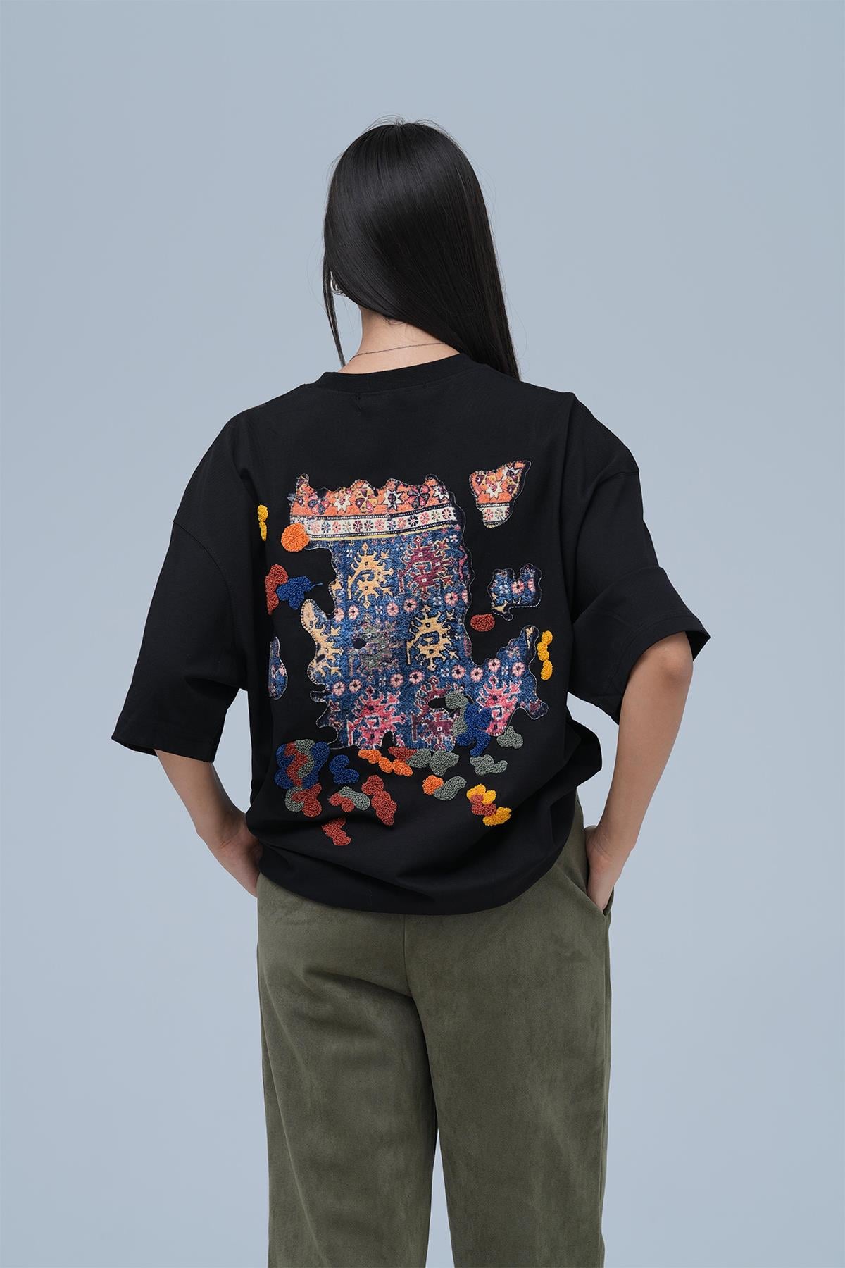 Authentic Oversize Tişört Kadın Siyah