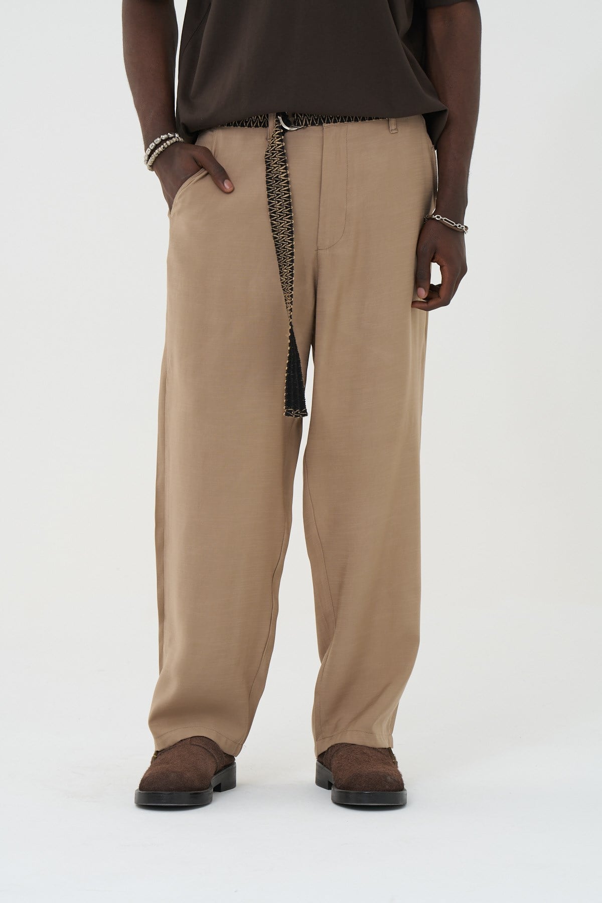 Avenue Relaxed Fit Erkek Pantolon Bej