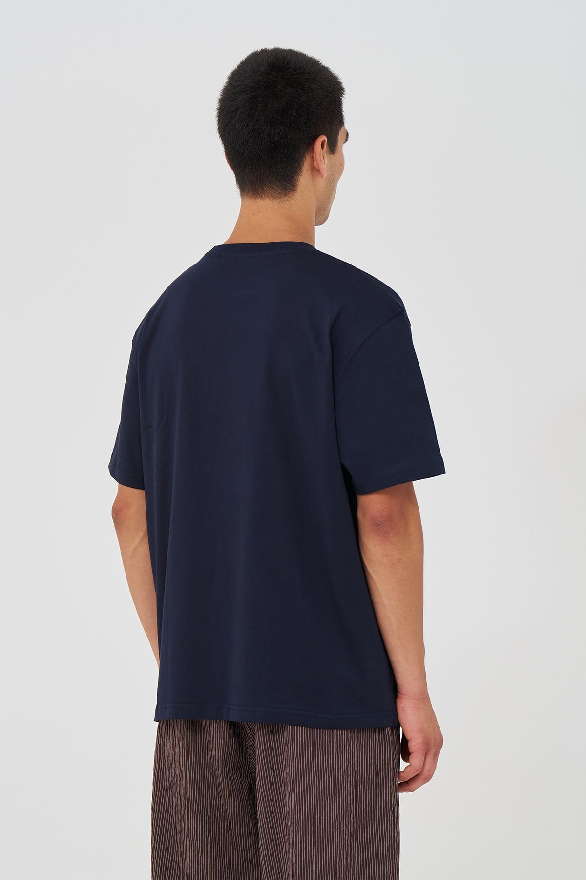 Basic Regular Fit Tişört Erkek /02 Lacivert