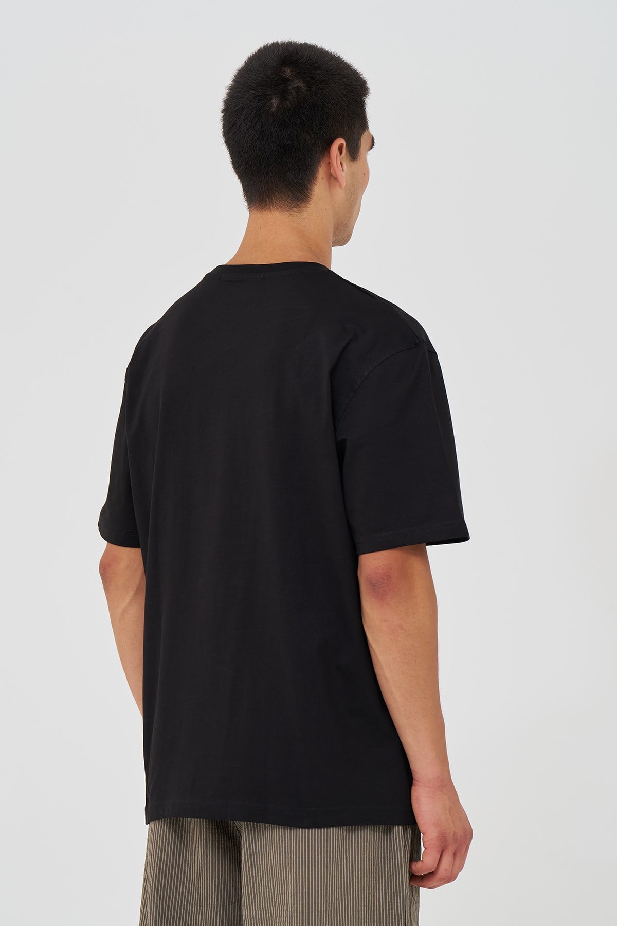 Basic Regular Fit Tişört Erkek /02 Siyah
