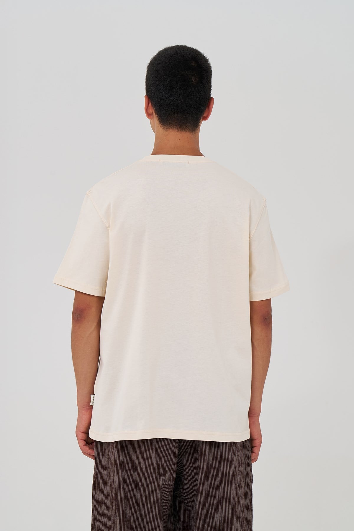 Basic Regular Fit Tişört Erkek /02 Stone