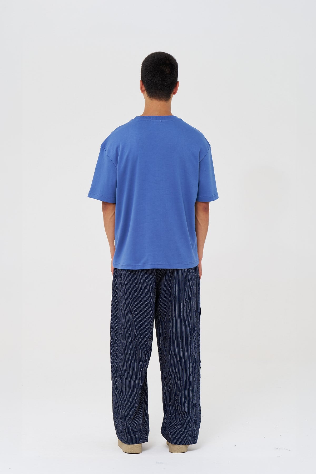 Basic Relaxed Fit Tişört Erkek /03 İndigo