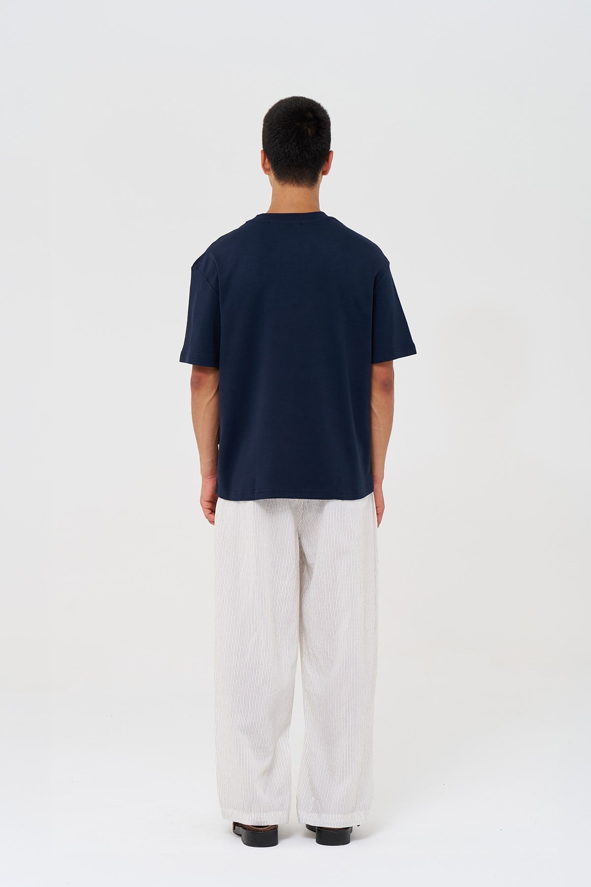 Basic Relaxed Fit Tişört Erkek /03 Lacivert