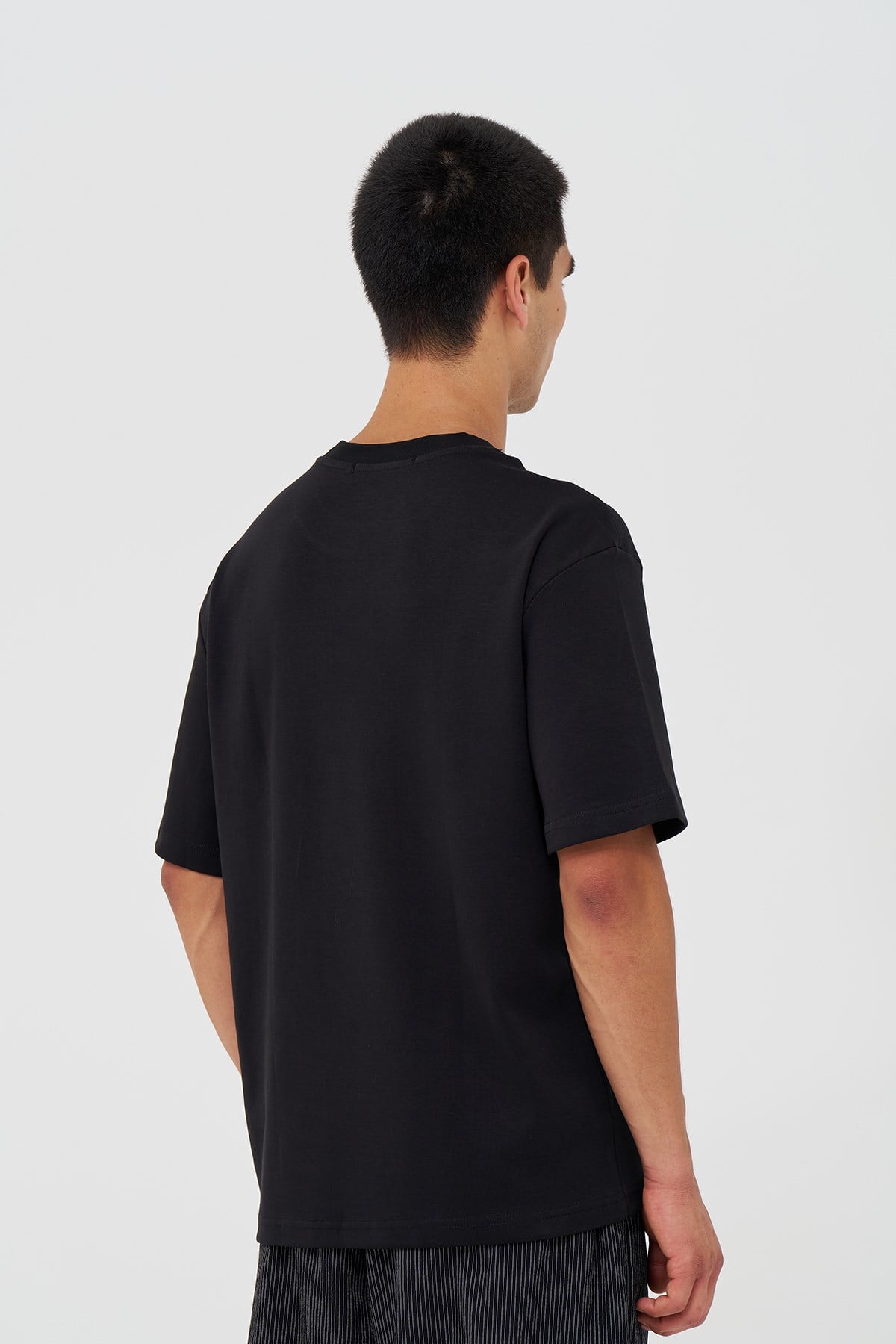 Basic Relaxed Fit Tişört Erkek /03 Siyah