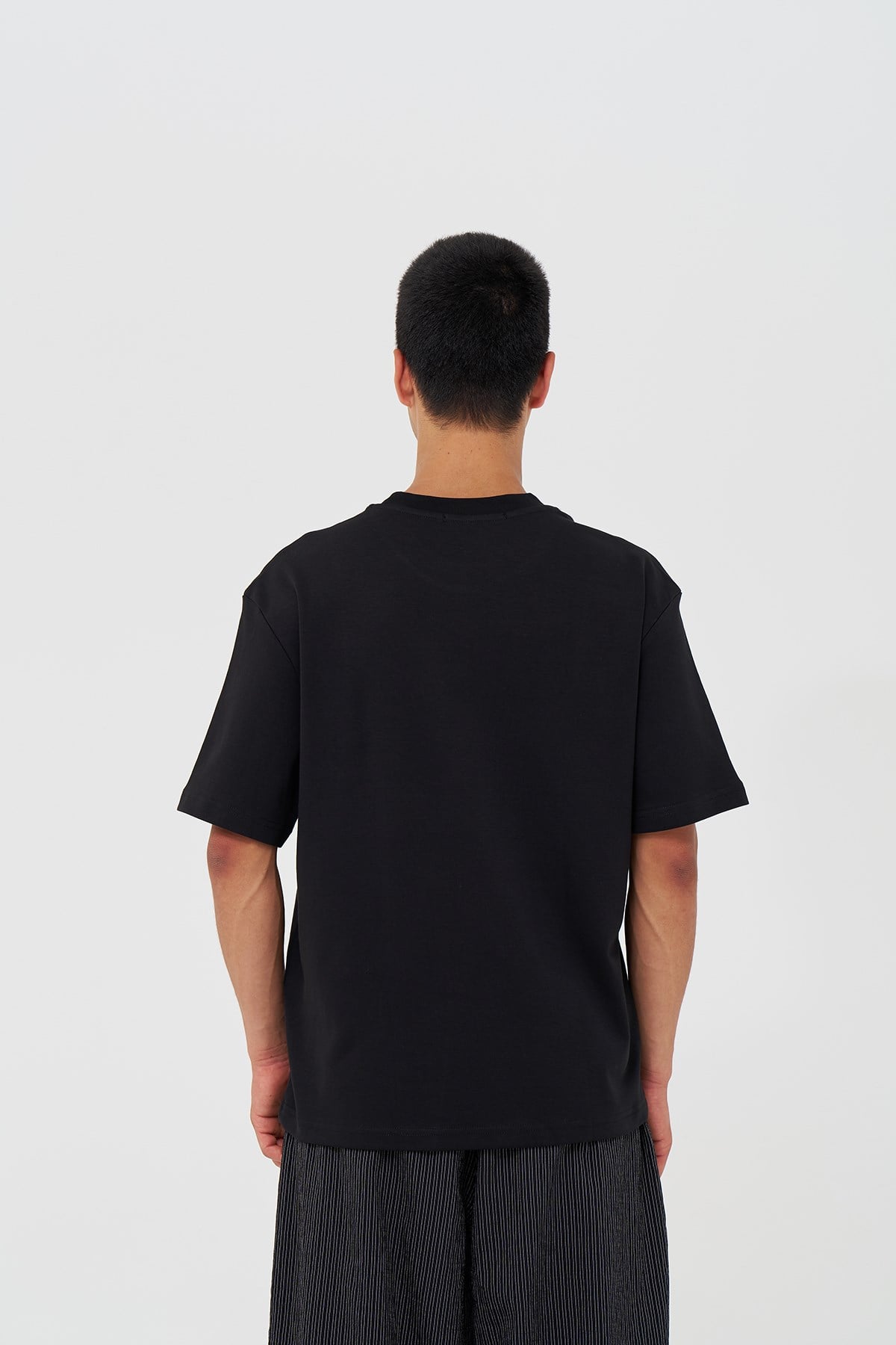 Basic Relaxed Fit Tişört Erkek /03 Siyah
