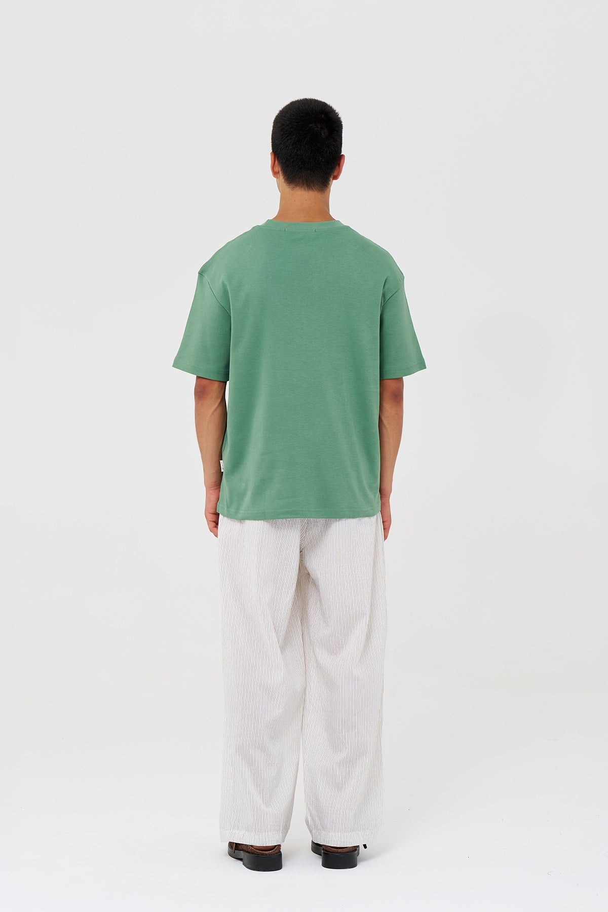 Basic Relaxed Fit Tişört Erkek /03 Yeşil