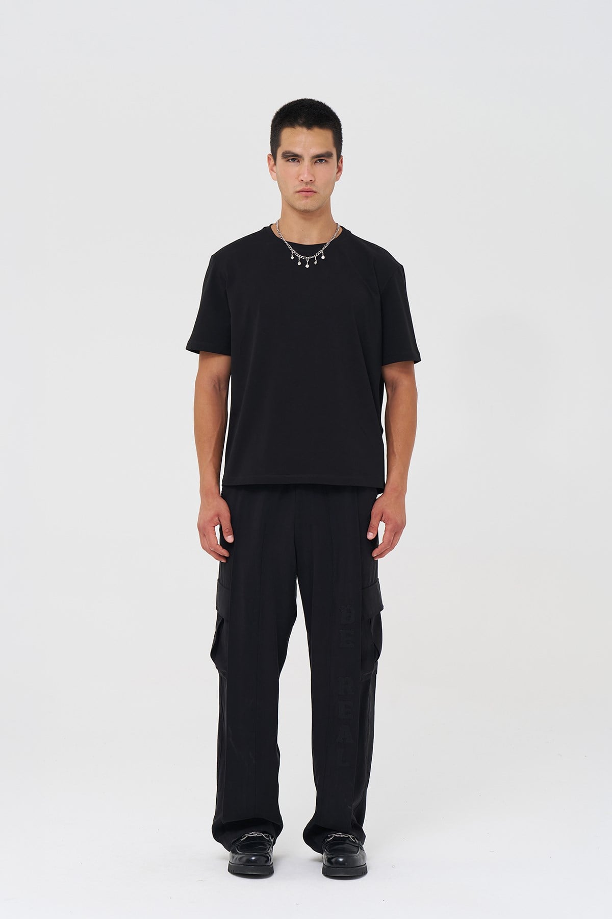 Basic Slim Fit Tişört Erkek /01 Siyah