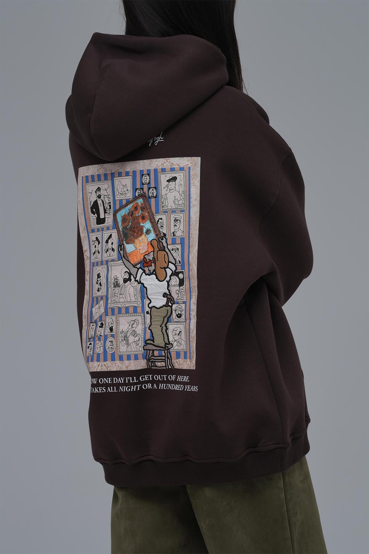 Beyond the Frames Oversize Sweatshirt Kadın Kahverengi