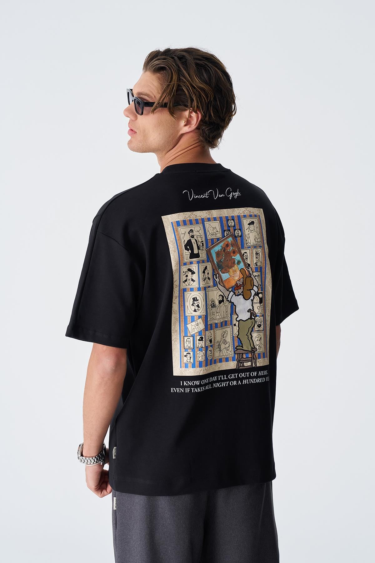 Beyond the Frames Regular Fit Tişört Erkek Siyah