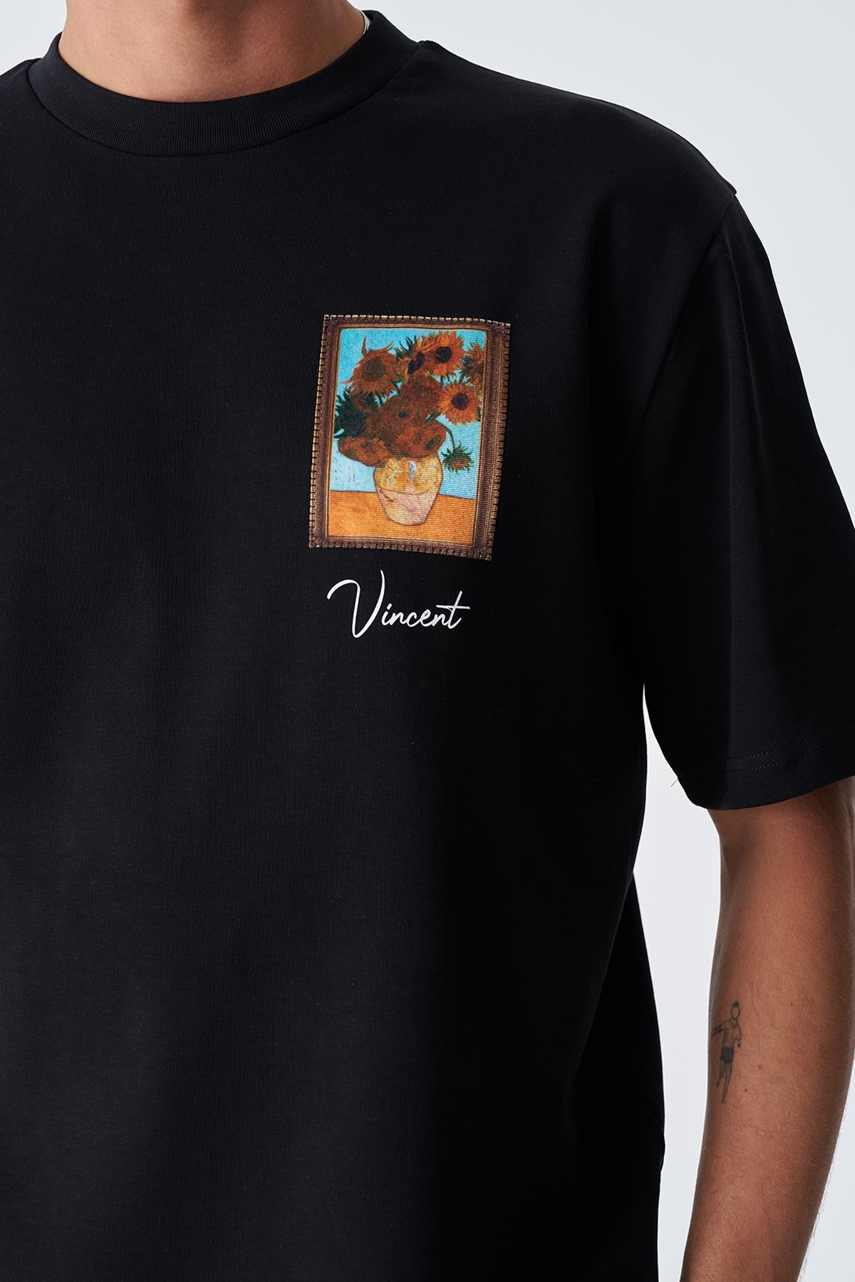 Beyond the Frames Regular Fit Tişört Erkek Siyah
