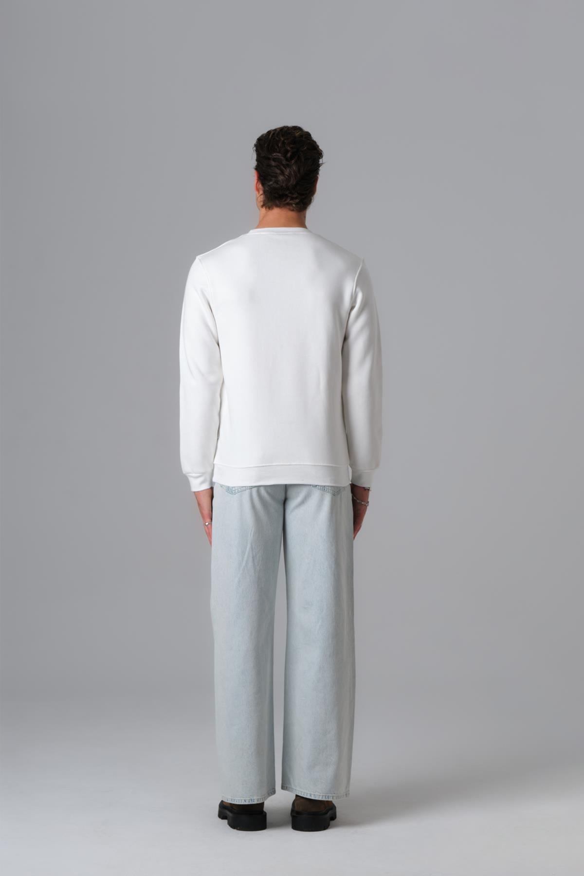 Calm Energy Sweatshirt Erkek Ekru
