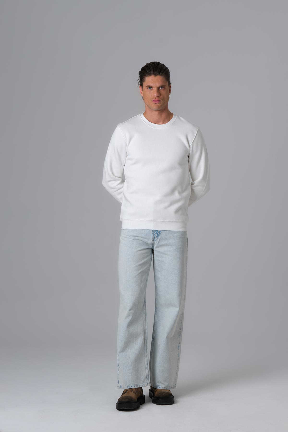 Calm Energy Sweatshirt Erkek Ekru