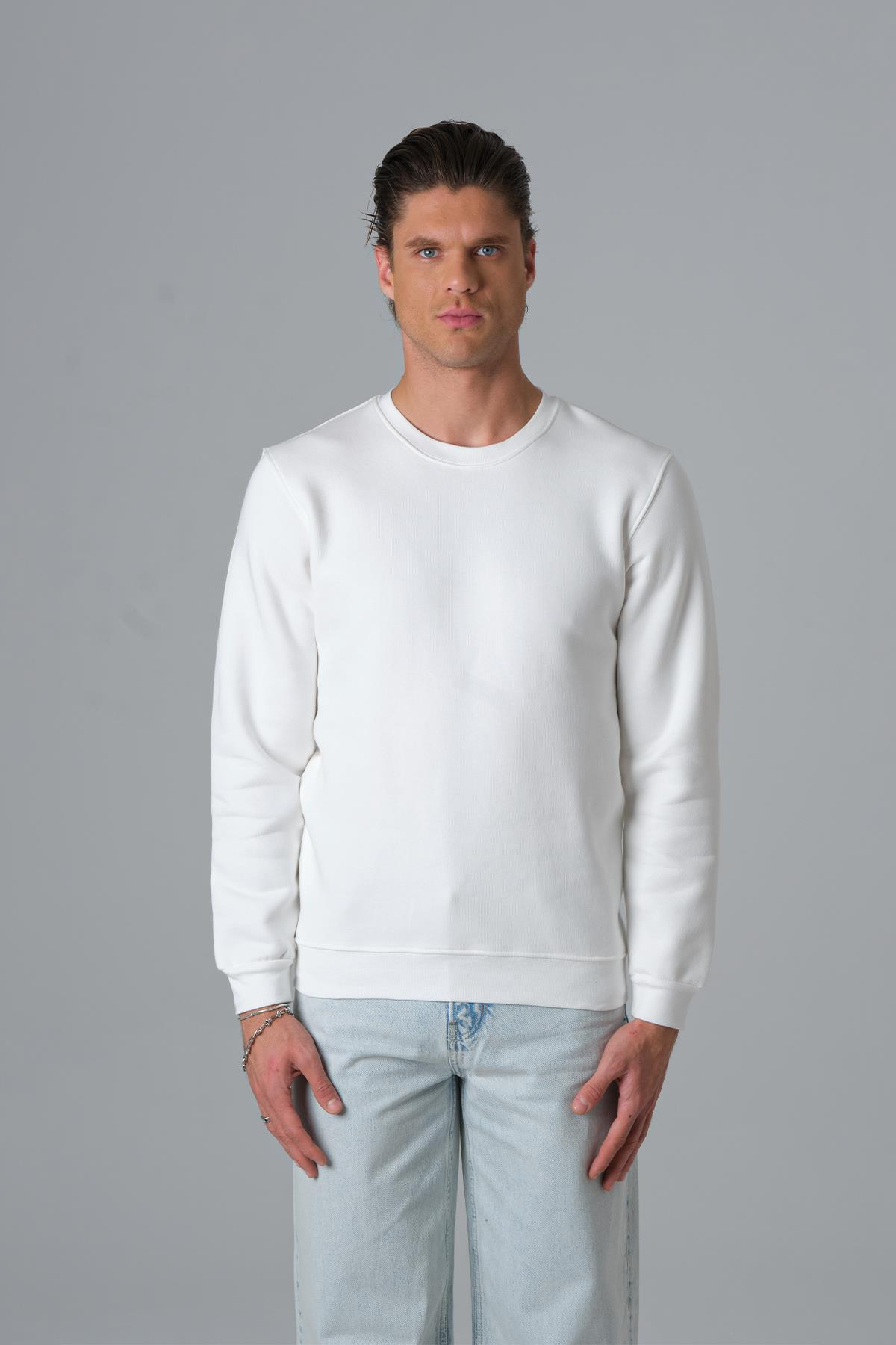 Calm Energy Sweatshirt Erkek Ekru