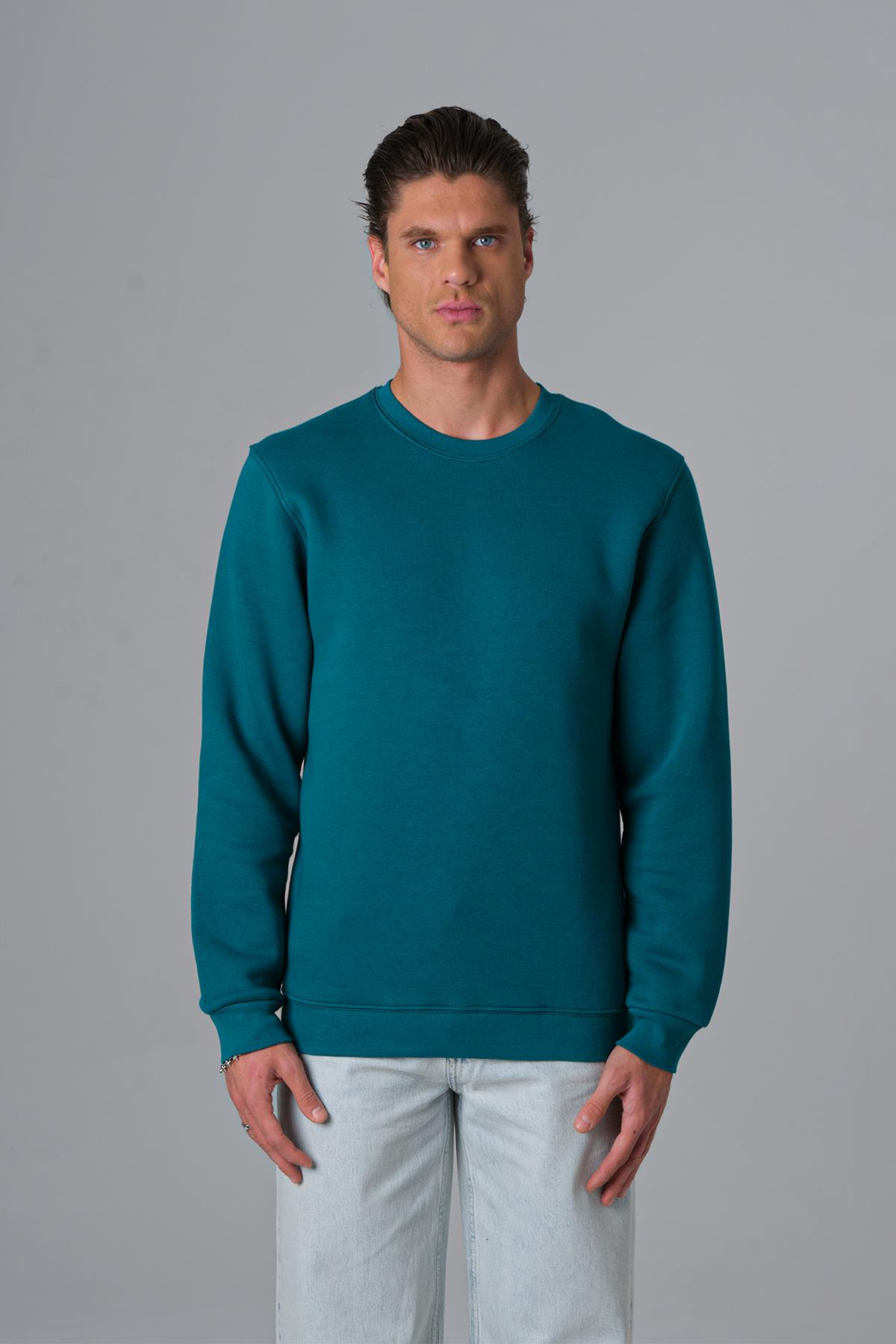 Calm Energy Sweatshirt Erkek Neft Yeşili