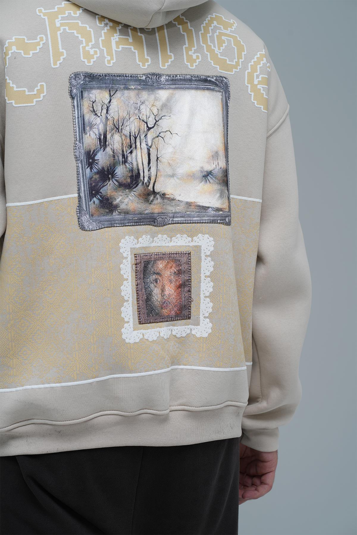 Change Oversize Sweatshirt Erkek Ekru