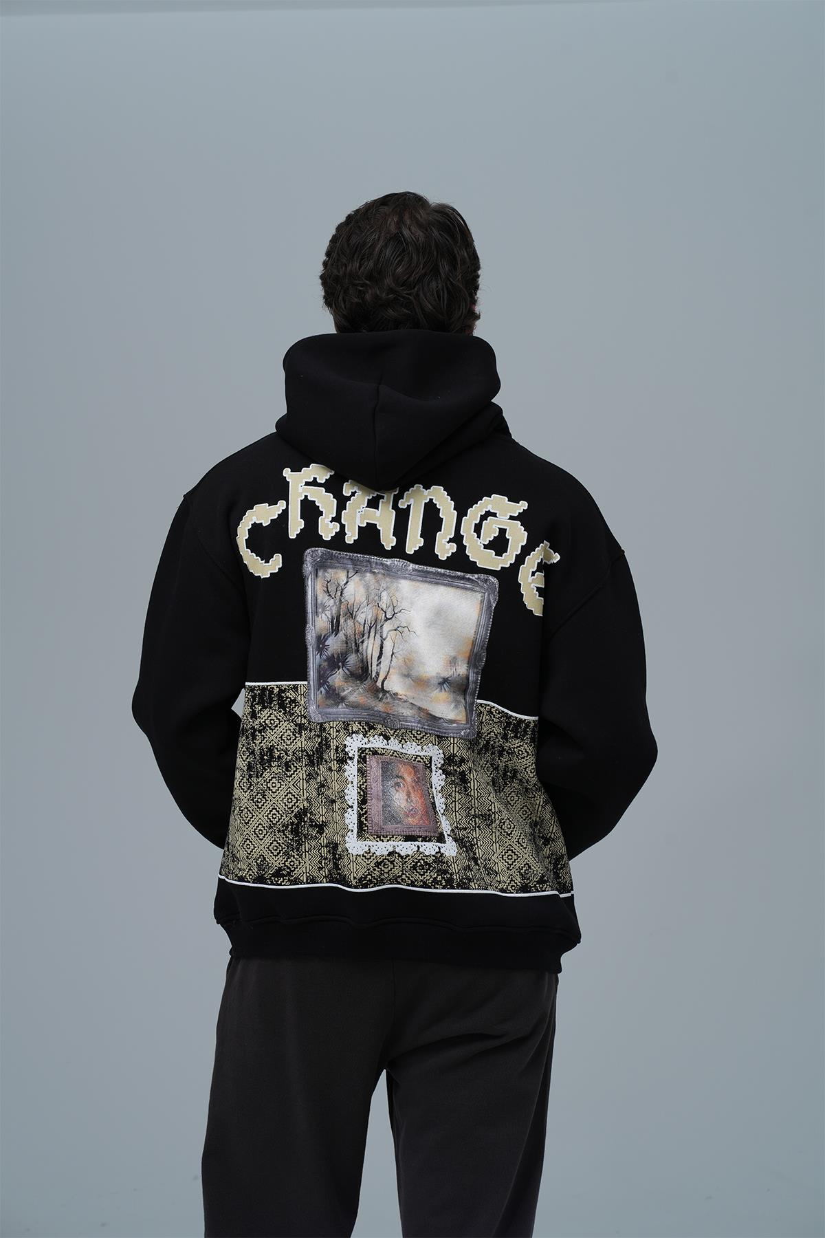 Change Oversize Sweatshirt Erkek Siyah