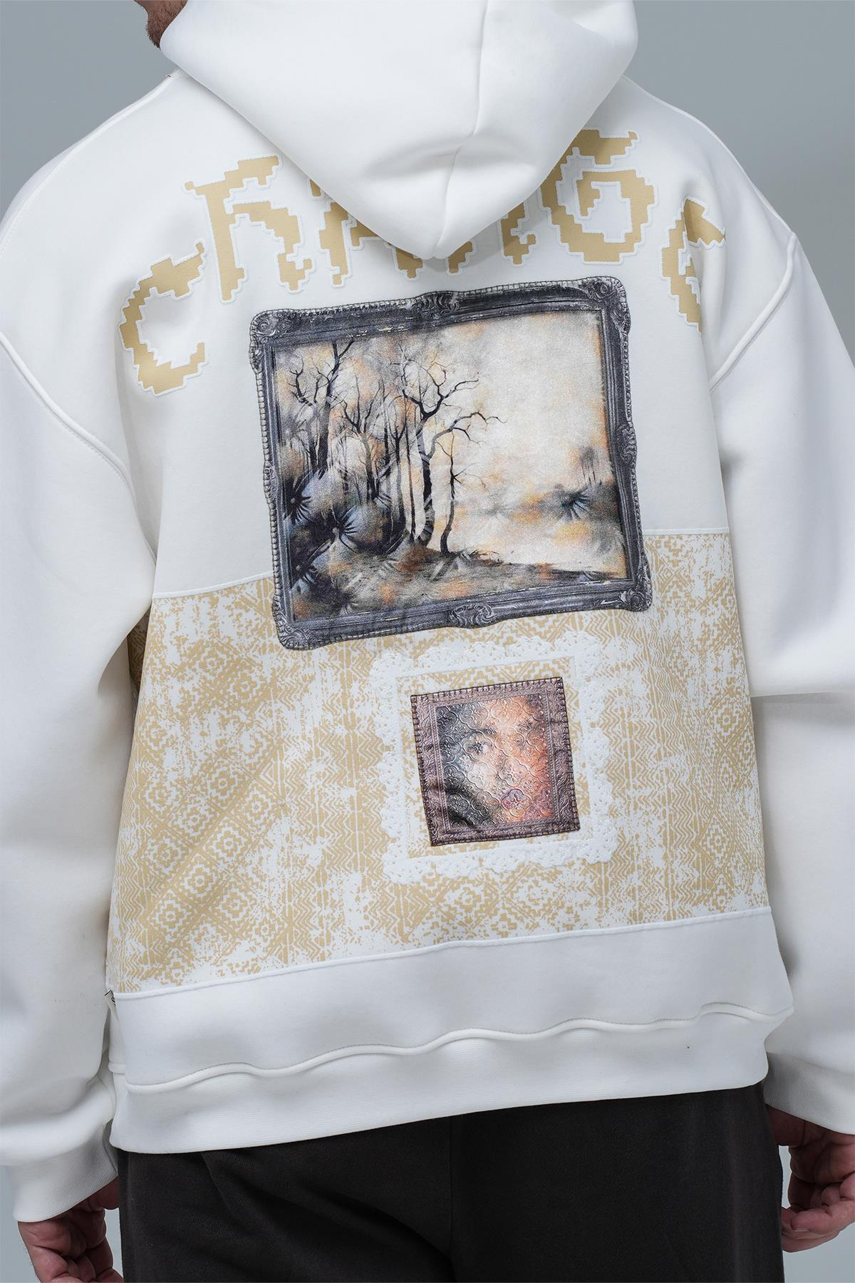 Change Oversize Sweatshirt Erkek Taş