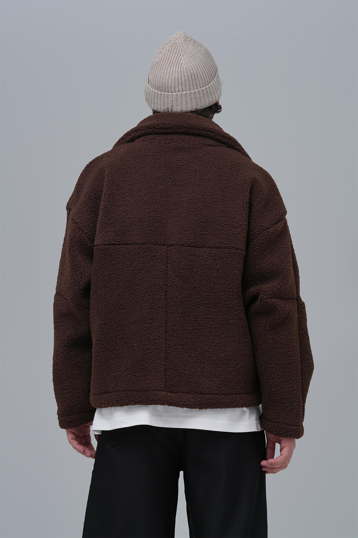 Classic Haven Oversize Welsoft Ceket Erkek Kahverengi