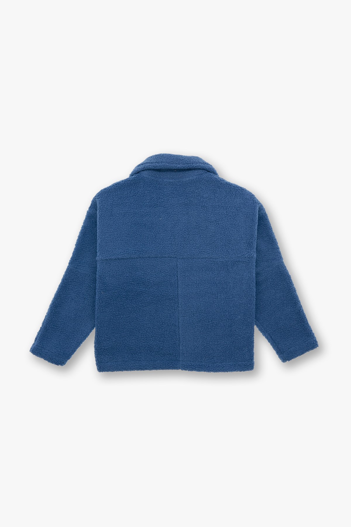 Classic Haven Oversize Welsoft Ceket Kadın Mavi