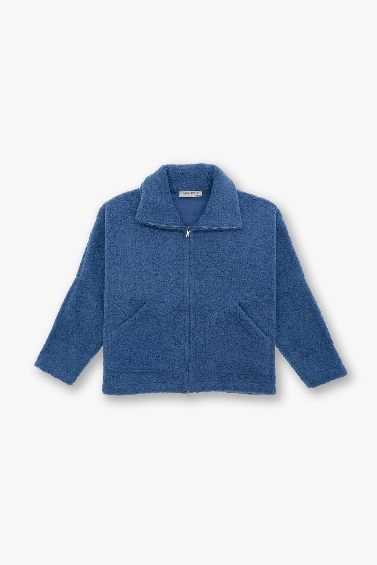 Classic Haven Oversize Welsoft Ceket Kadın Mavi