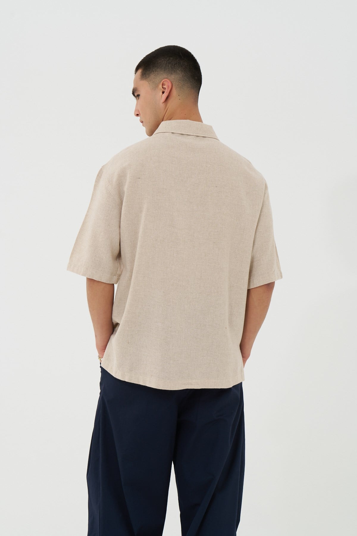 Core Regular Fit Erkek Gömlek Bej