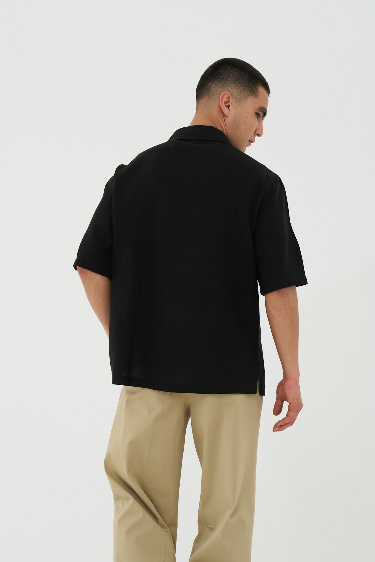 Core Regular Fit Erkek Gömlek Siyah
