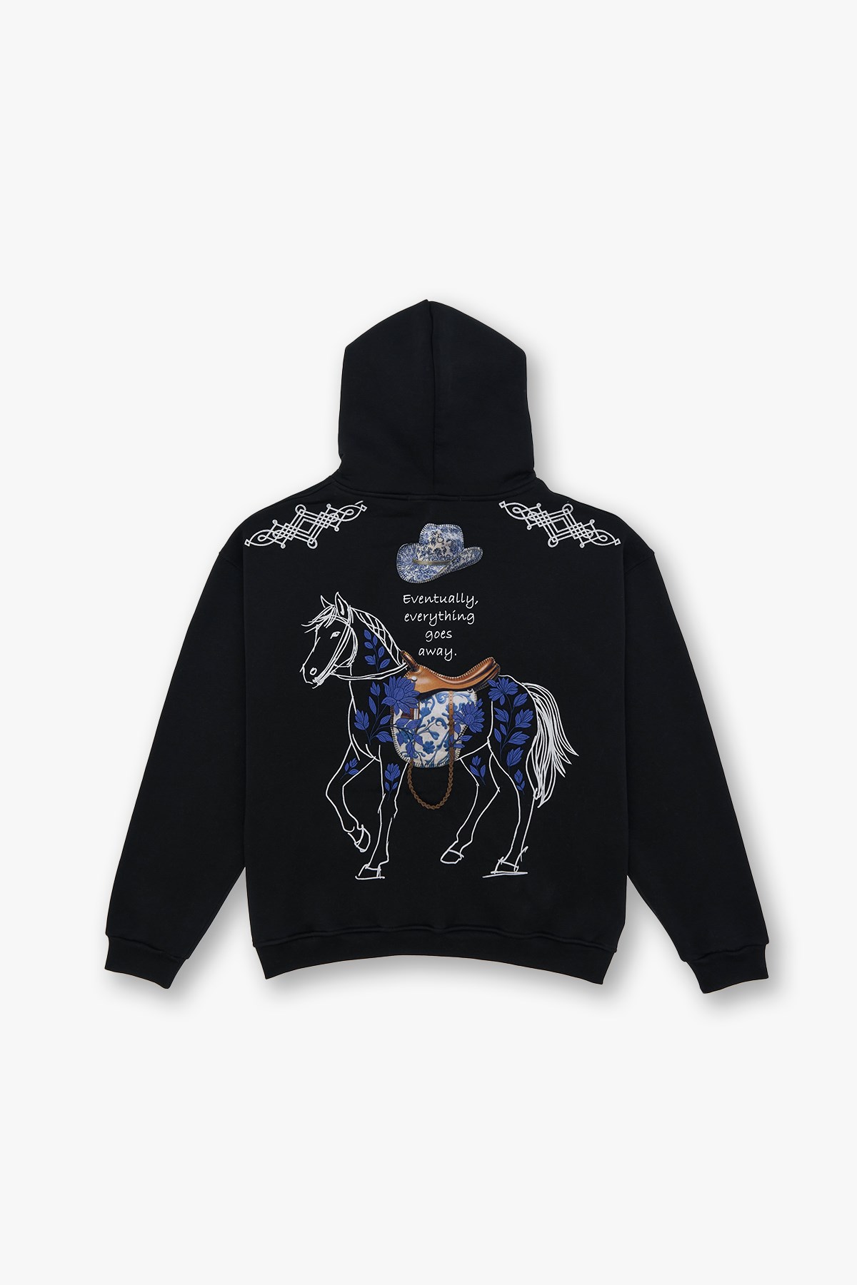 Design Story Fading Echoes Oversize Sweatshirt Erkek Siyah