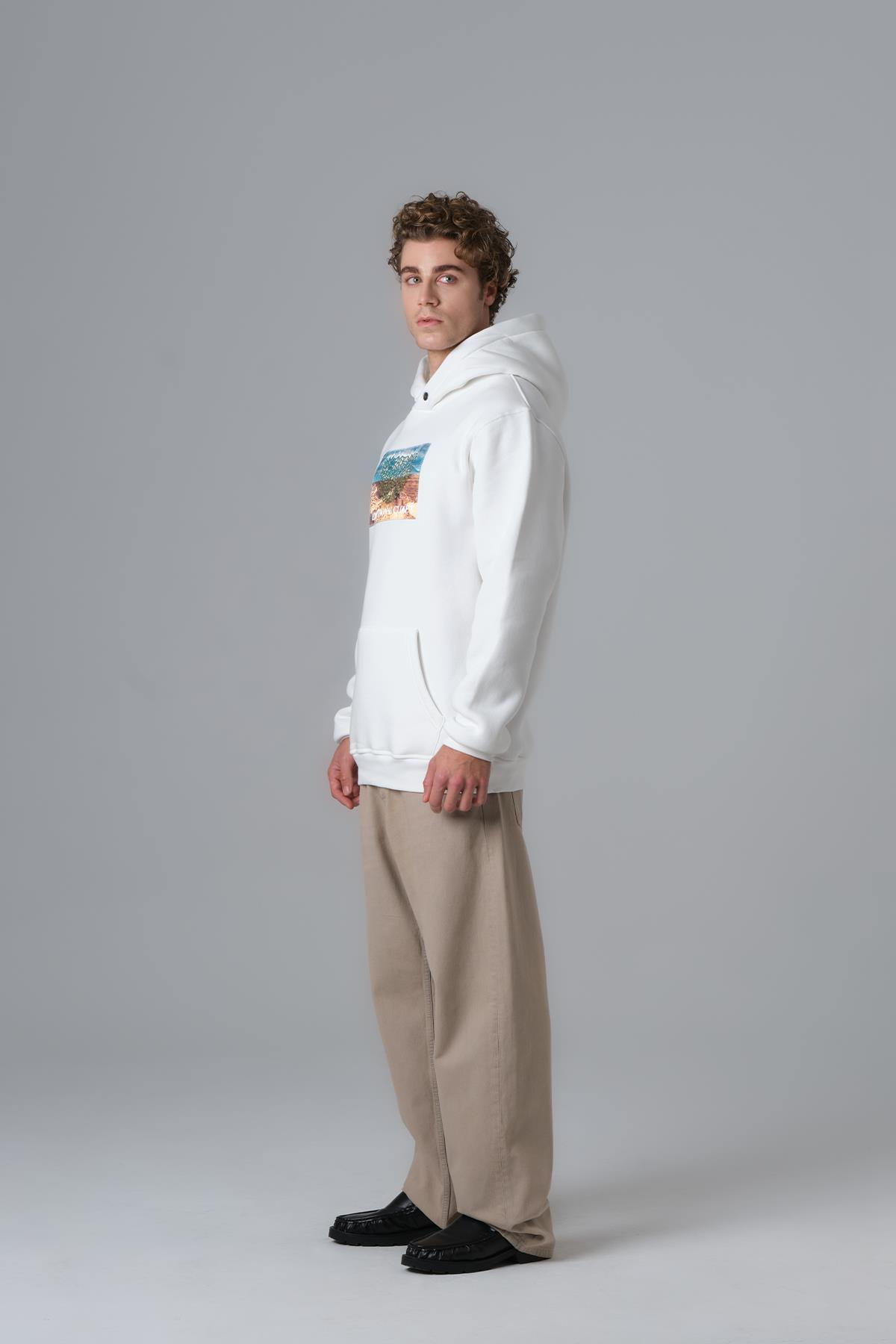 Emotion Sweatshirt Erkek Ekru
